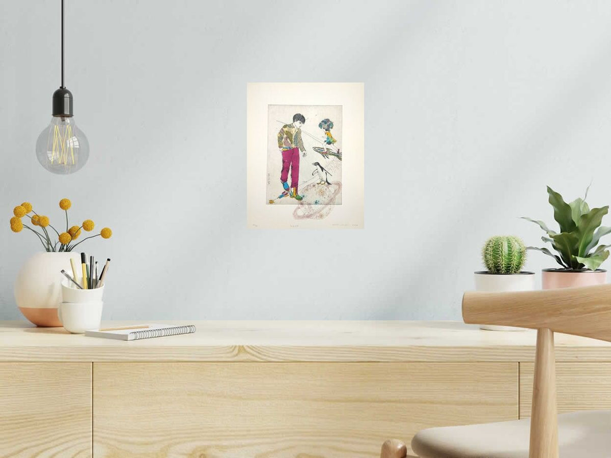 Gravure NEXT de ATSUKO ISHII dans un intérieur – 24 × 30 cm