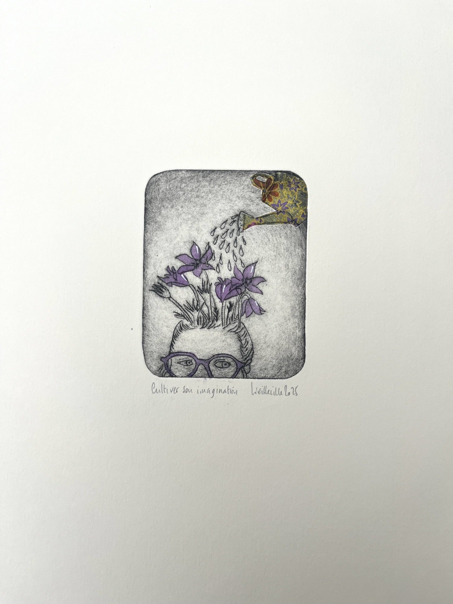 Gravure gravure petit format Cultiver son imagination - 16/30 – NAVIEILLEVILLE – 27 × 18 cm