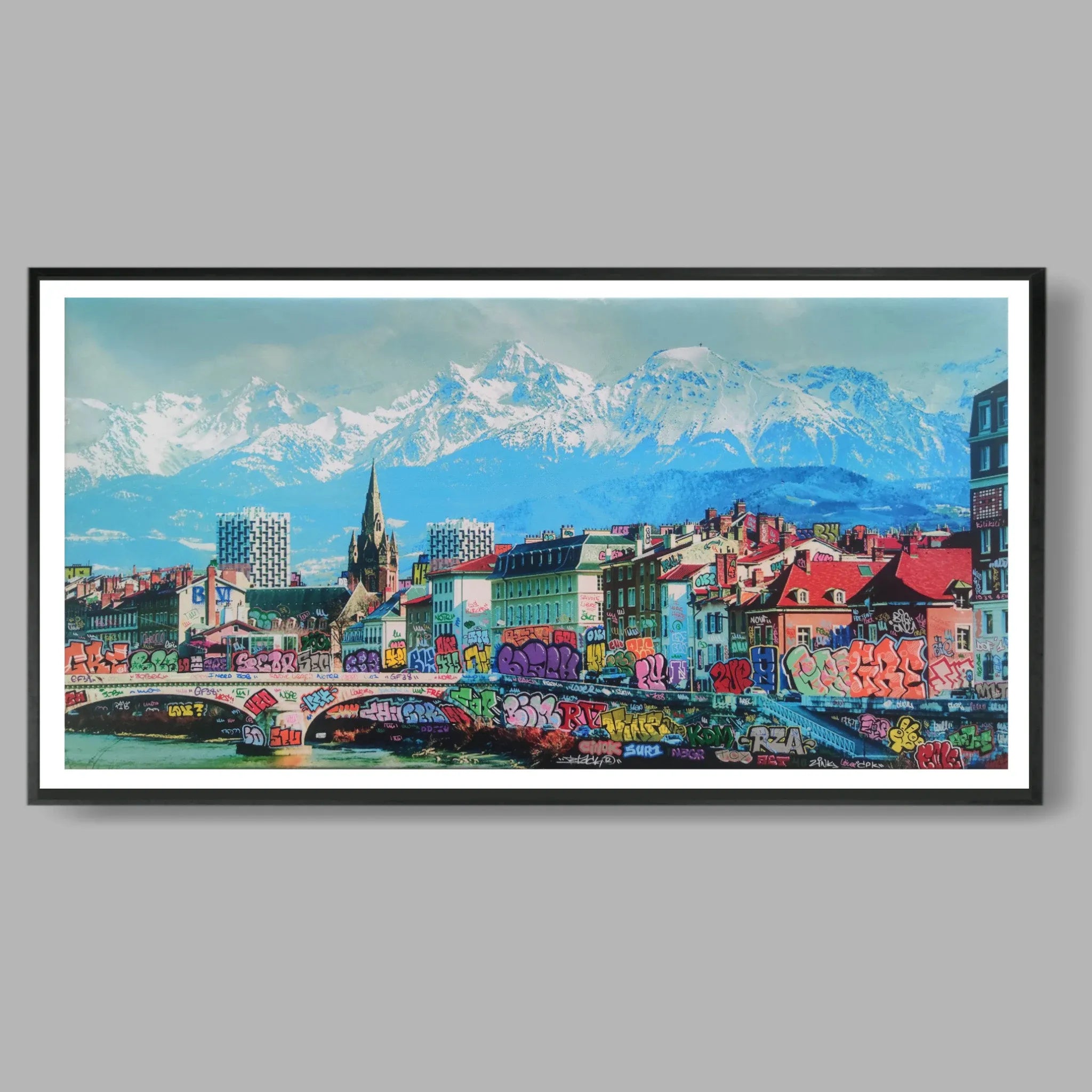 Editions d'art de BLACH a pour titre Grenoble style street art dim : BLACHprix:100