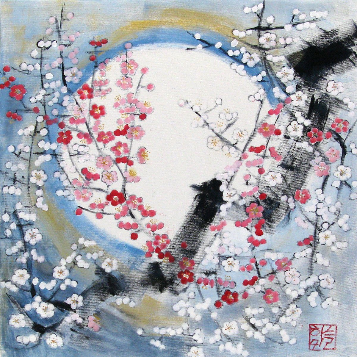 Tableau de JEONG MIN LEE a pour titre Enchantement style figuratif dim : JEONG MIN LEEprix:360