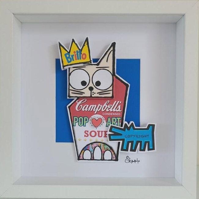 Editions d'art de Stephanie Godann a pour titre Pop Art Cat style street art dim : Stephanie Godannprix:250
