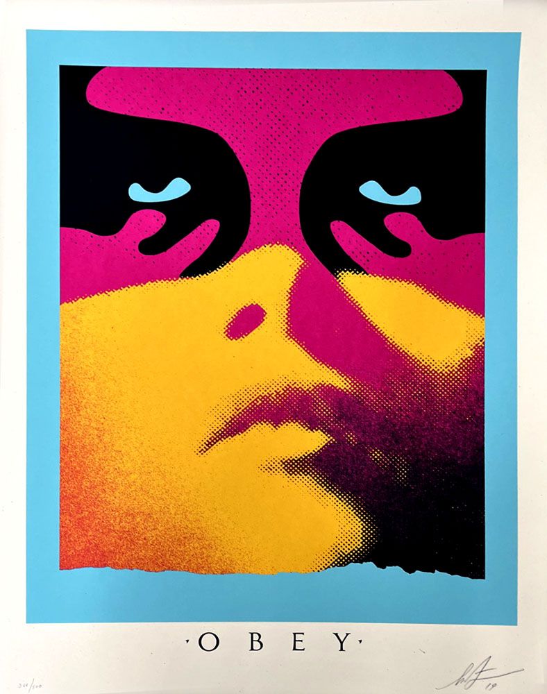 Lithographie moyen format Shadow – OBEY : SHEPARD FAIREY – 46 × 61 cm