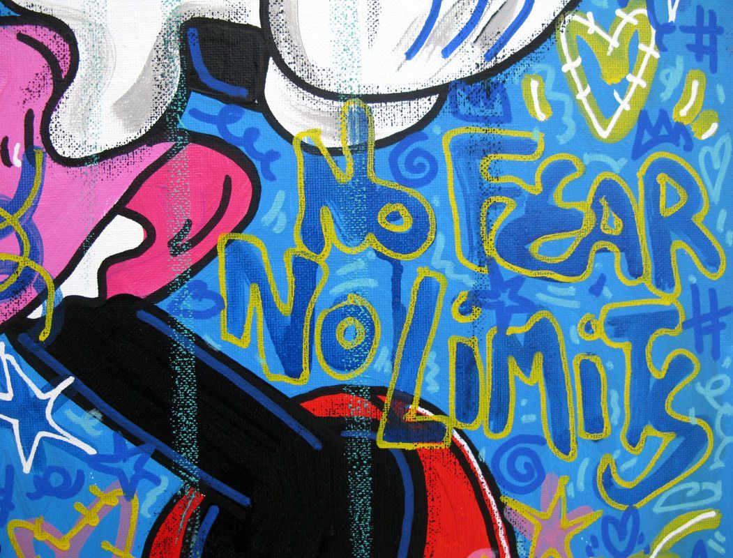 Tableau de RICO SAB a pour titre Love Yeah style street pop art dim : RICO SABprix:450