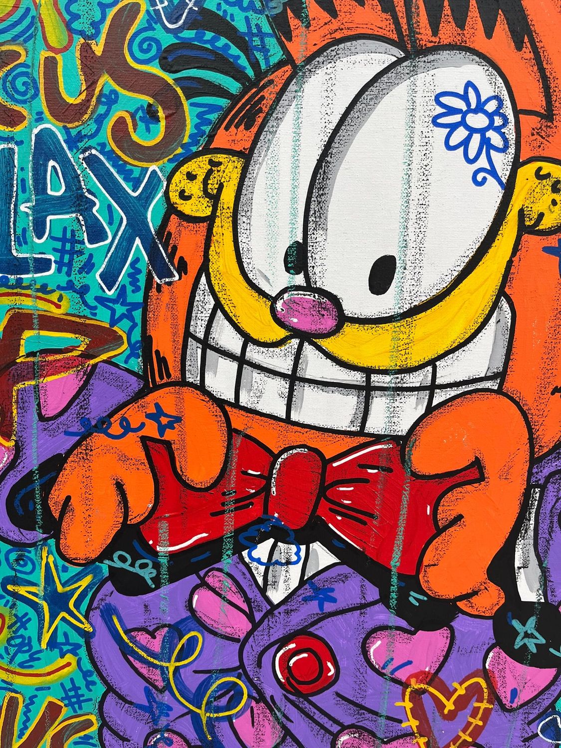 Tableau de RICO SAB a pour titre Garfield Lover style street pop art dim : RICO SABprix:450