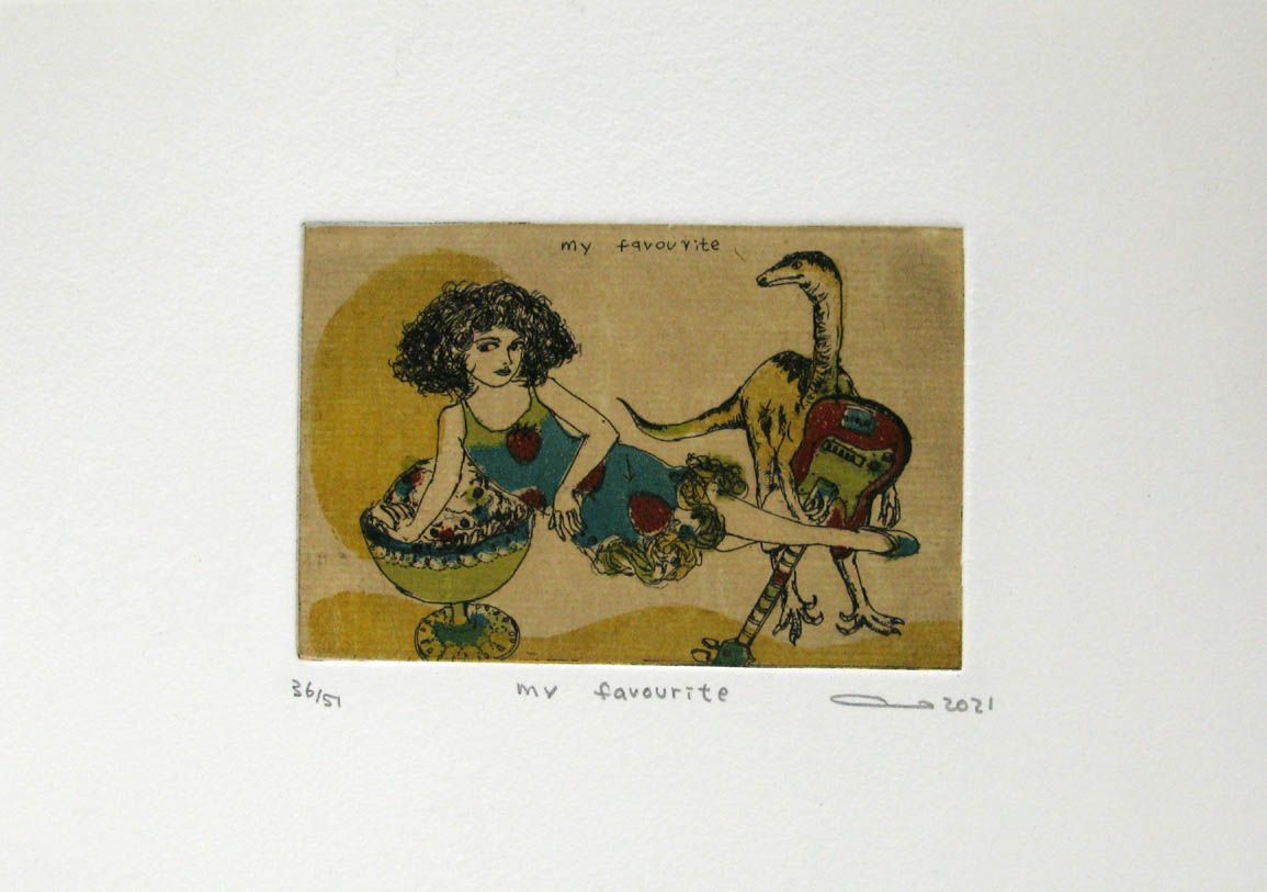 Dessin de ATSUKO ISHII a pour titre MY FAVORITE style figuratif dim : ATSUKO ISHIIprix:40