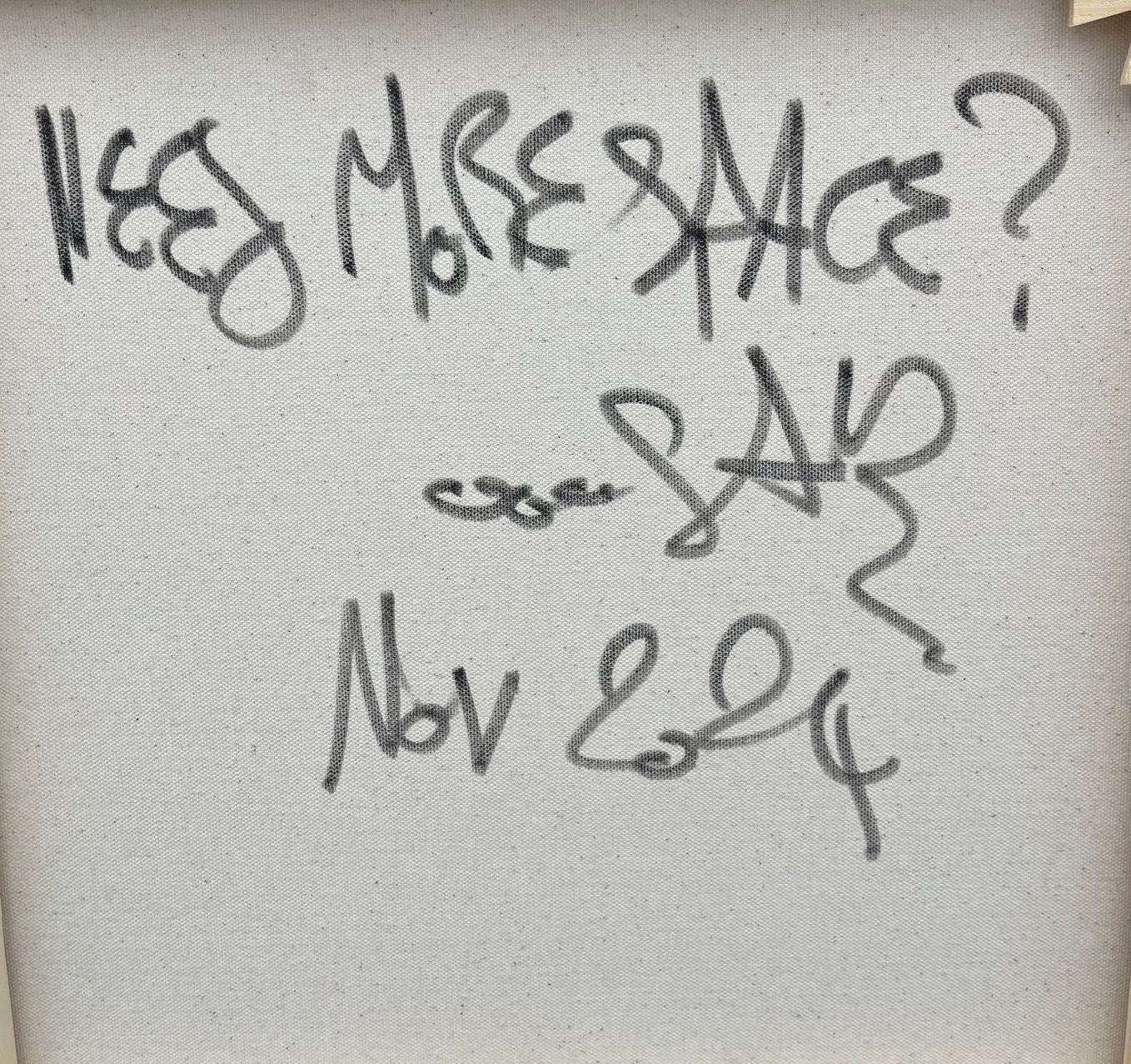 Tableau de RICO SAB a pour titre Need more Space style street pop art, street art dim : RICO SABprix:600