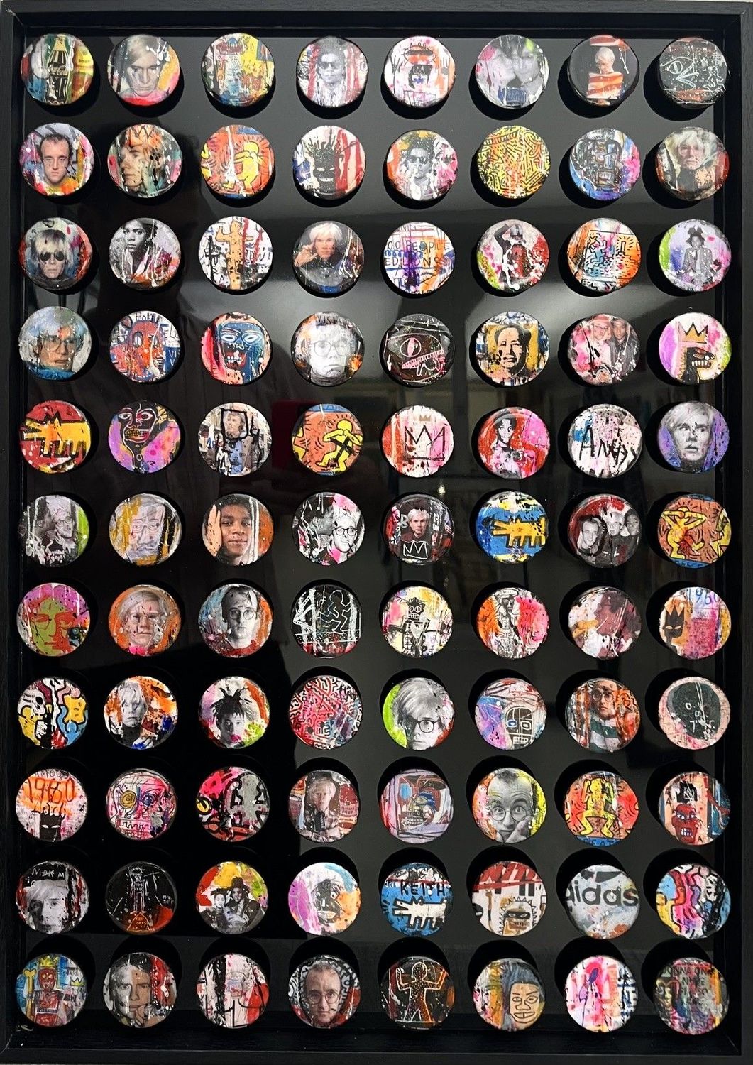 Tableau de THIERRY RASINE a pour titre New York 1984 style street pop art dim : THIERRY RASINEprix:1600