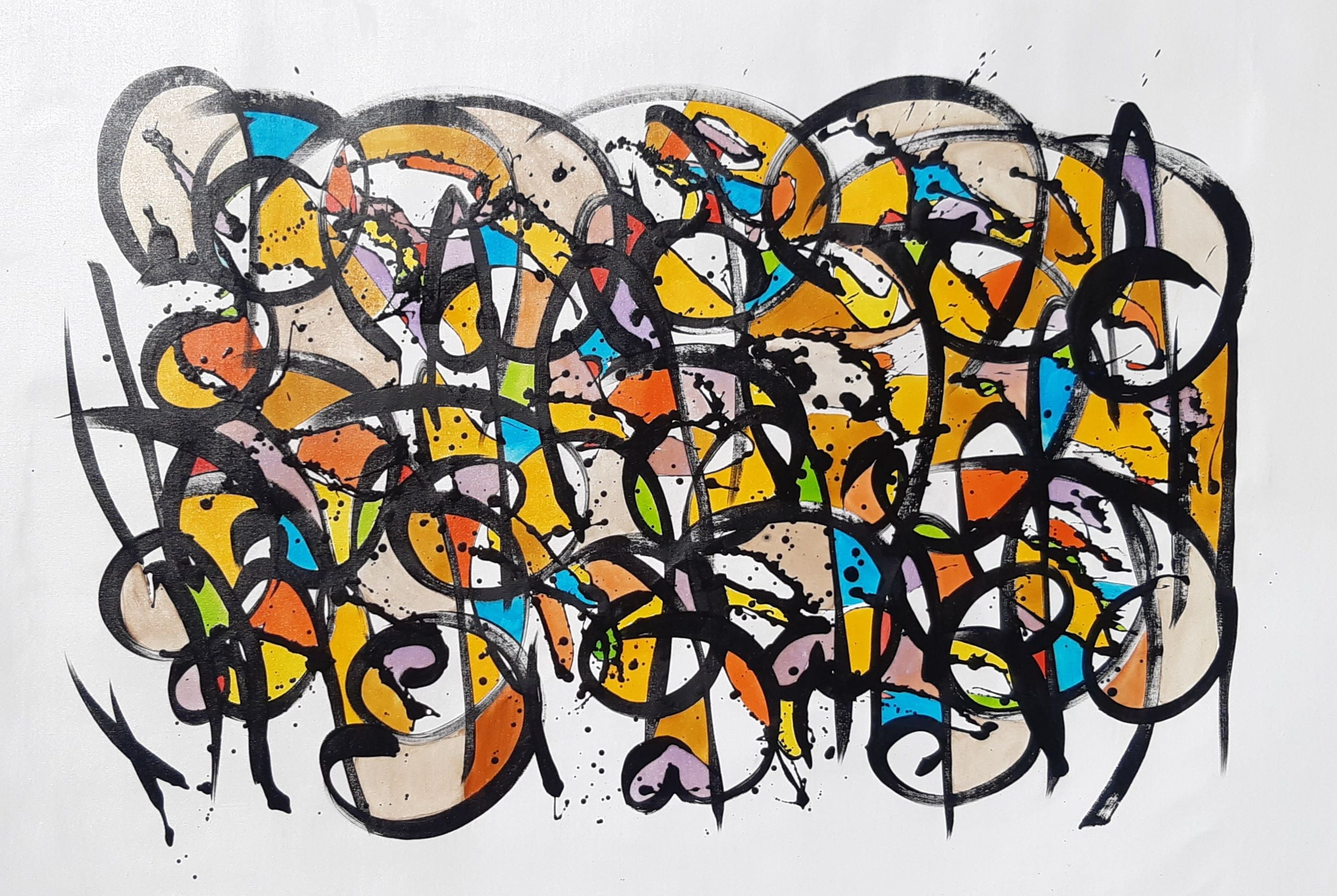 Tableau de STEPHANE RIME a pour titre noname C1 style abstrait dim : STEPHANE RIMEprix:1350