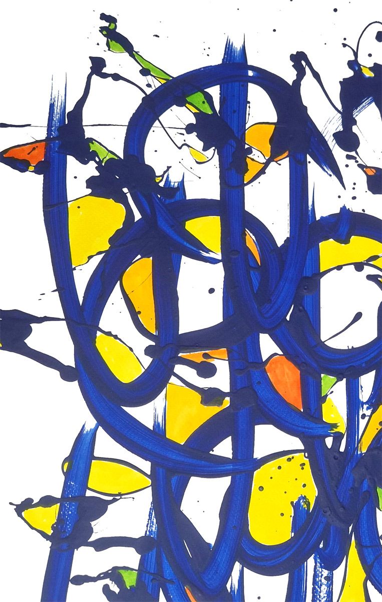 Dessin de STEPHANE RIME a pour titre Noname D18 style abstrait dim : STEPHANE RIMEprix:140