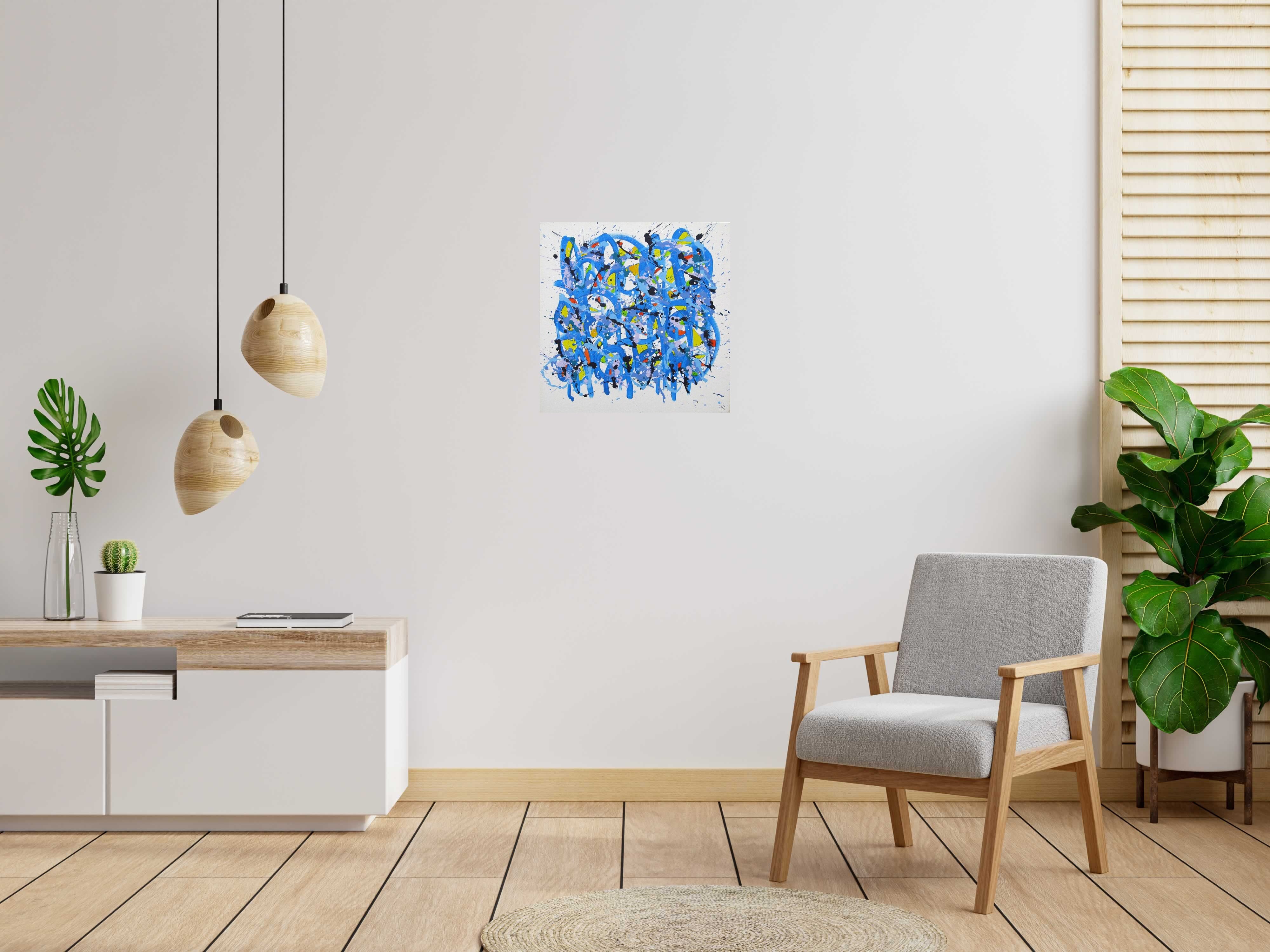 Tableau de STEPHANE RIME a pour titre NO NAME D41 style abstrait dim : STEPHANE RIMEprix: