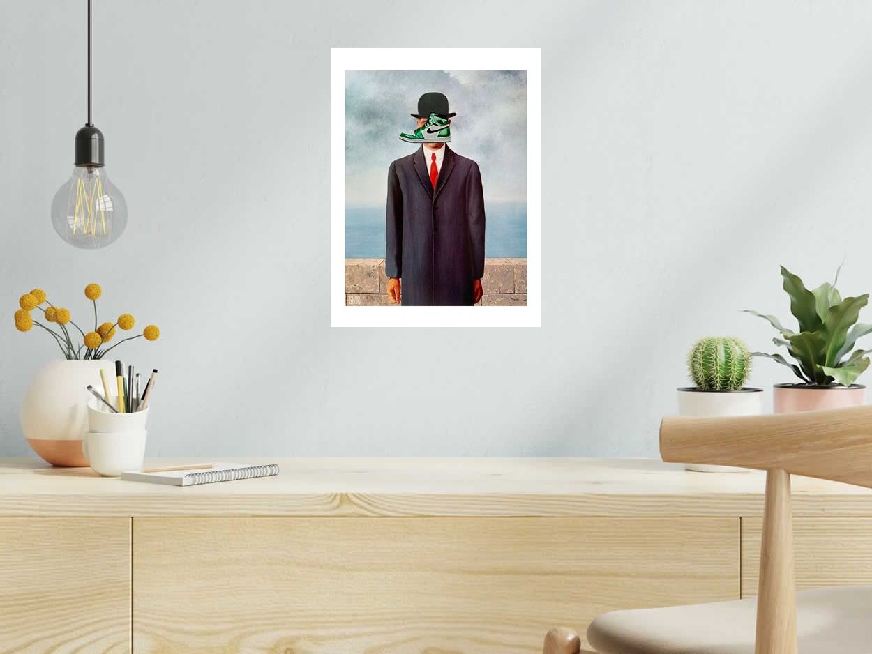 Editions d'art de SHUZ a pour titre Comme le_Pied Au Milieu De La Figure style figuratif dim : SHUZprix:40