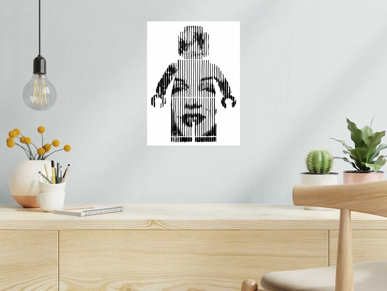 Editions d'art de WAWAPOD a pour titre LEGO MONROE style street pop art, graphique dim : WAWAPODprix:50
