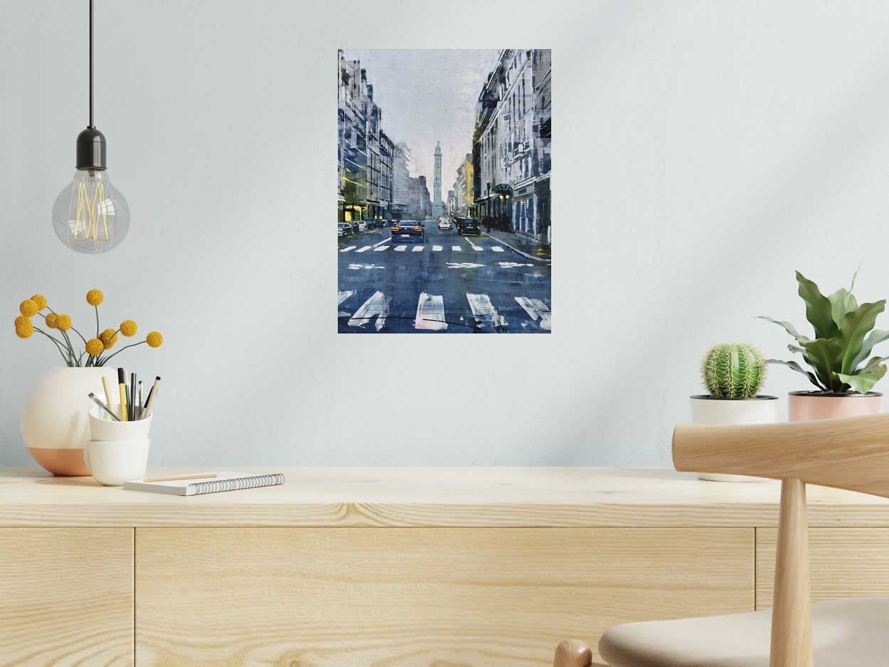 Editions d'art de ADRIEN FAVEAU a pour titre RUE DE LA PAIX style figuratif dim : ADRIEN FAVEAUprix:70
