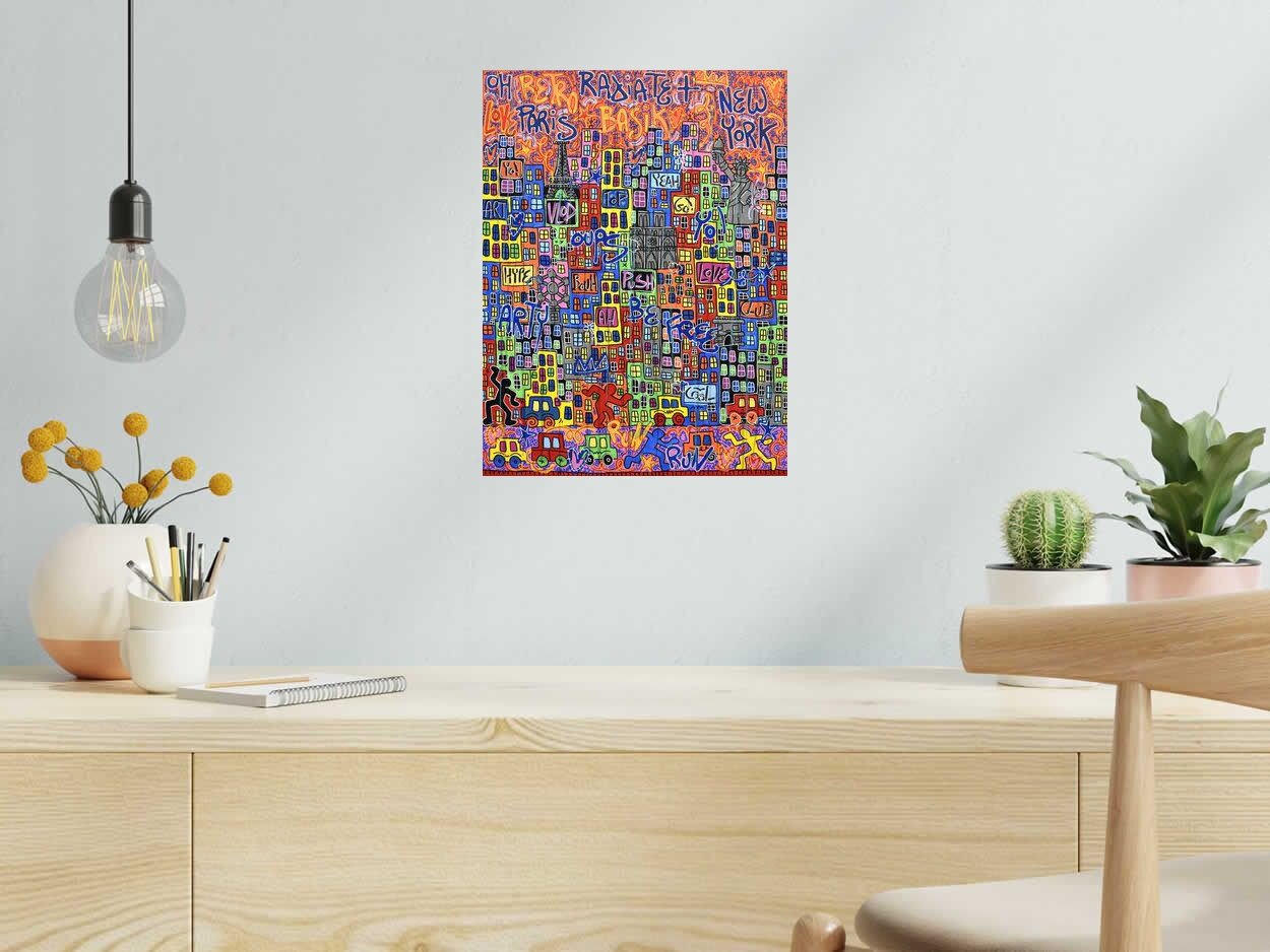 Editions d'art de RICO SAB a pour titre BASIK style street pop art dim : RICO SABprix:70