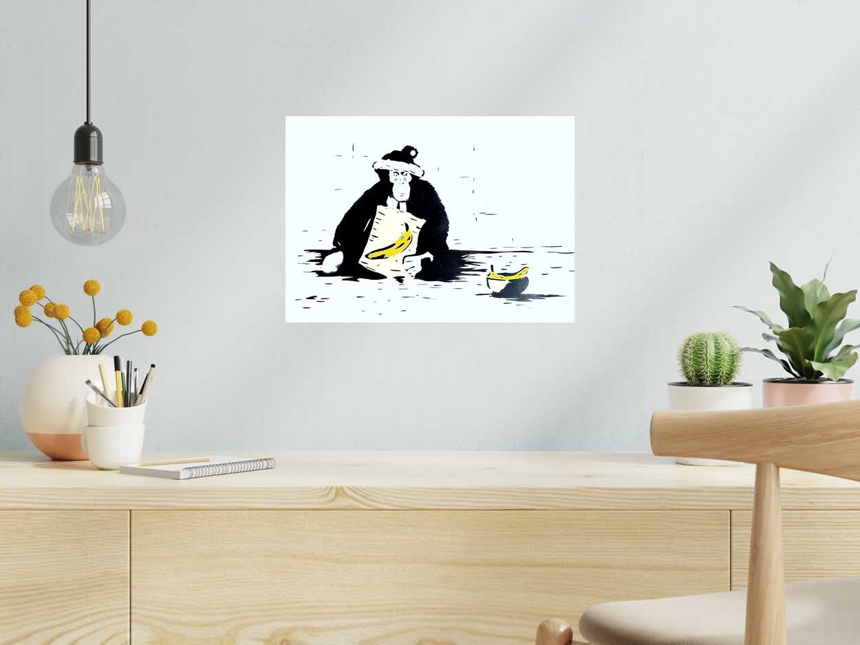 Editions d'art de CANNED a pour titre THE BEGGAR style street art, graphique dim : CANNEDprix:460