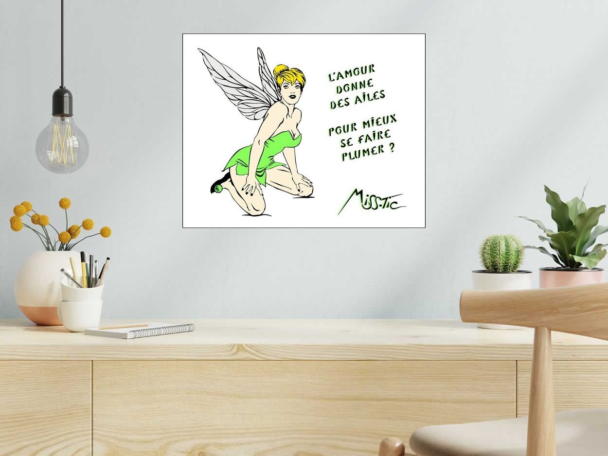 Editions d'art de MISS TIC a pour titre LA FEE CLOCHETTE style figuratif dim : MISS TICprix:2000