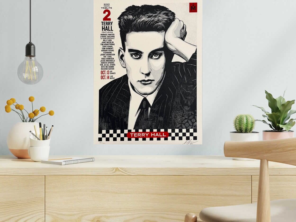 Editions d'art de OBEY : SHEPARD FAIREY a pour titre MUSACK Terry Hall Tribute style street art, graphique dim : OBEY : SHEPARD FAIREY prix:350