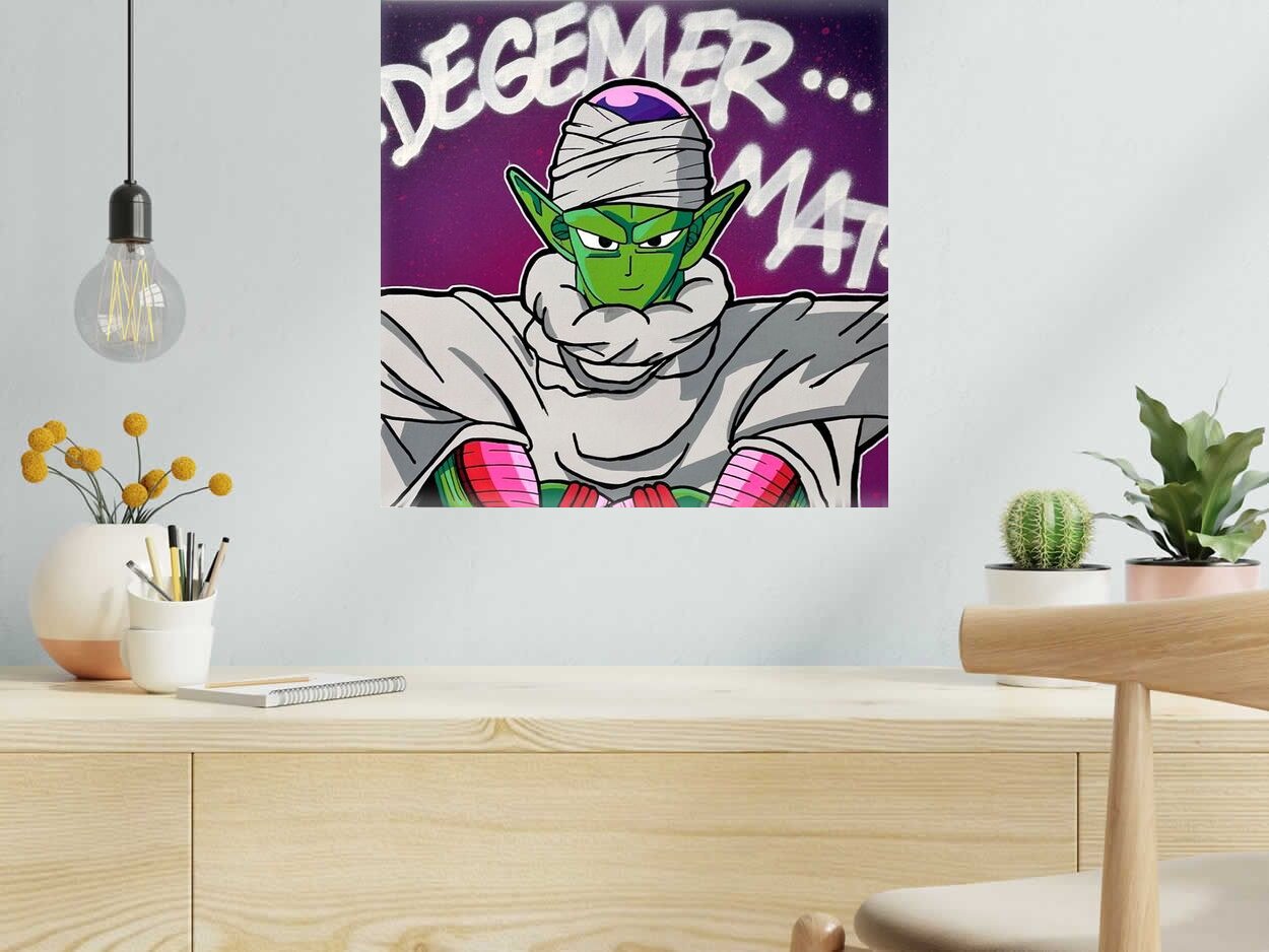 Tableau de KENY a pour titre DEMETER MAT style graffiti, street art dim : KENYprix:300