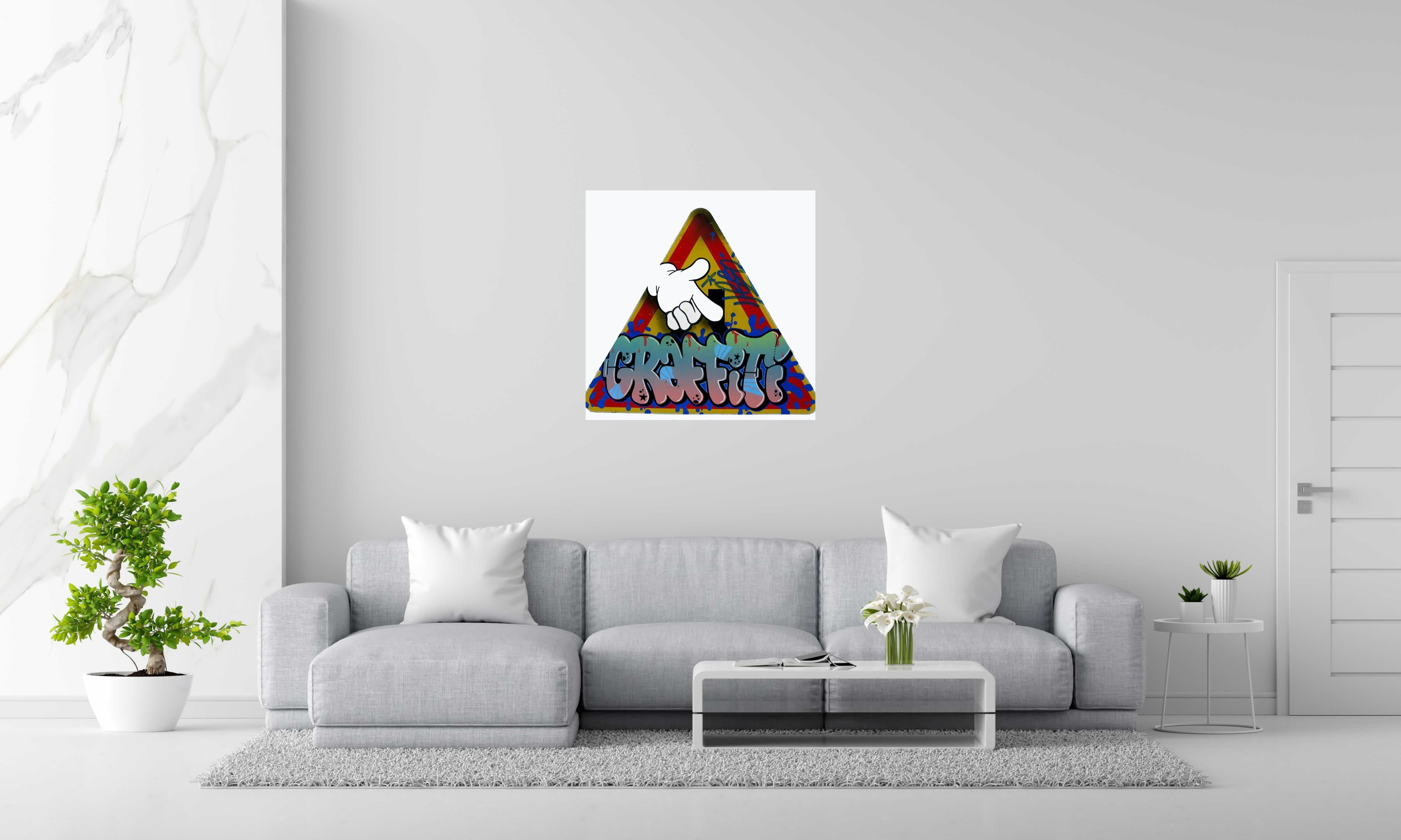 Tableau de KENY a pour titre Paris Barbes style graffiti, street art dim : KENYprix:400