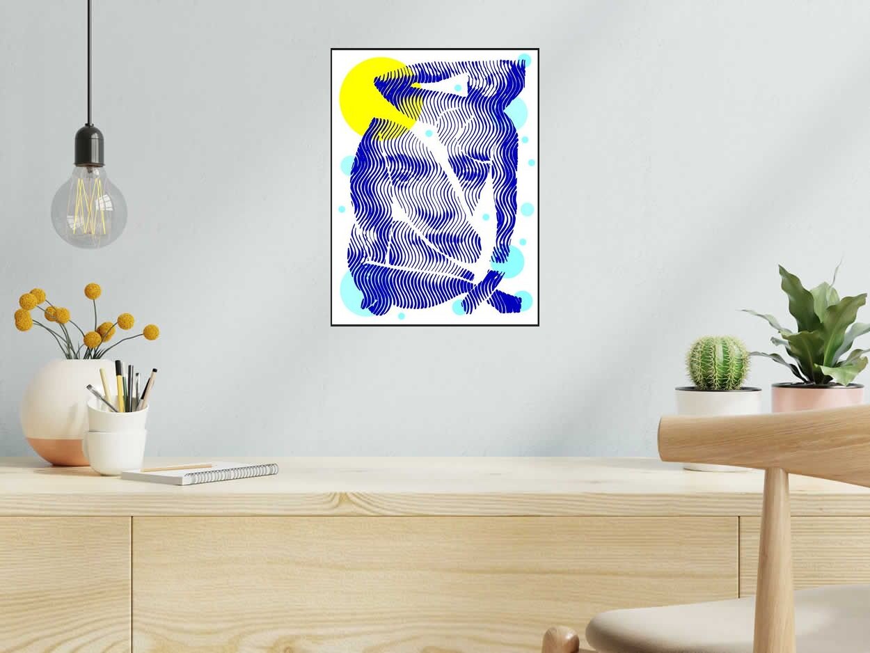 Editions d'art de WAWAPOD a pour titre Matisse Frida style street pop art, graphique dim : WAWAPODprix:60