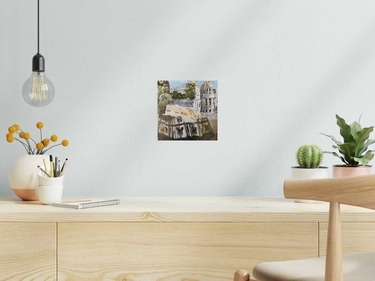Tableau de VEROE a pour titre HAUTE EN COUTURE style figuratif dim : VEROEprix:90