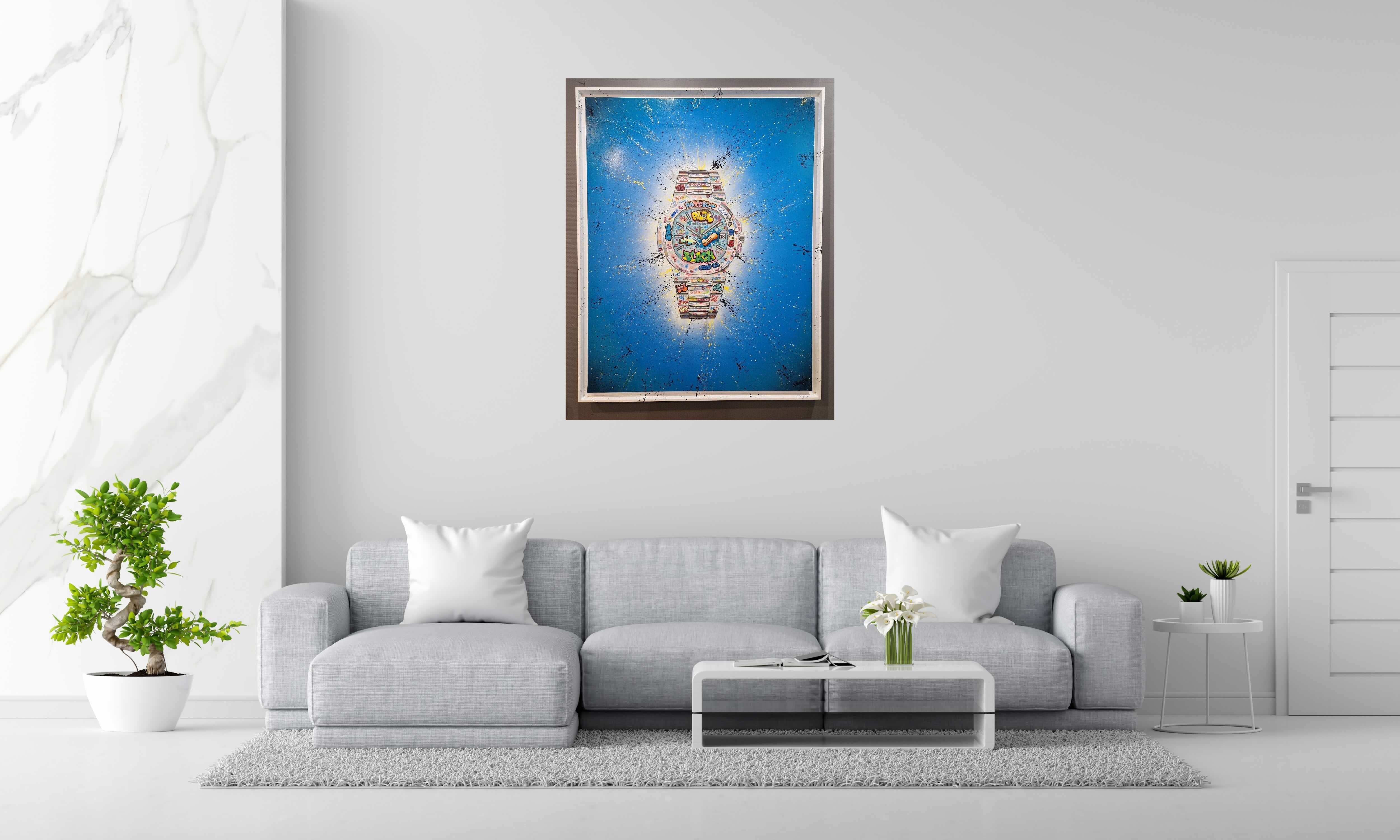 Tableau de BLACH a pour titre Patek Philippe style street art dim : BLACHprix:1500