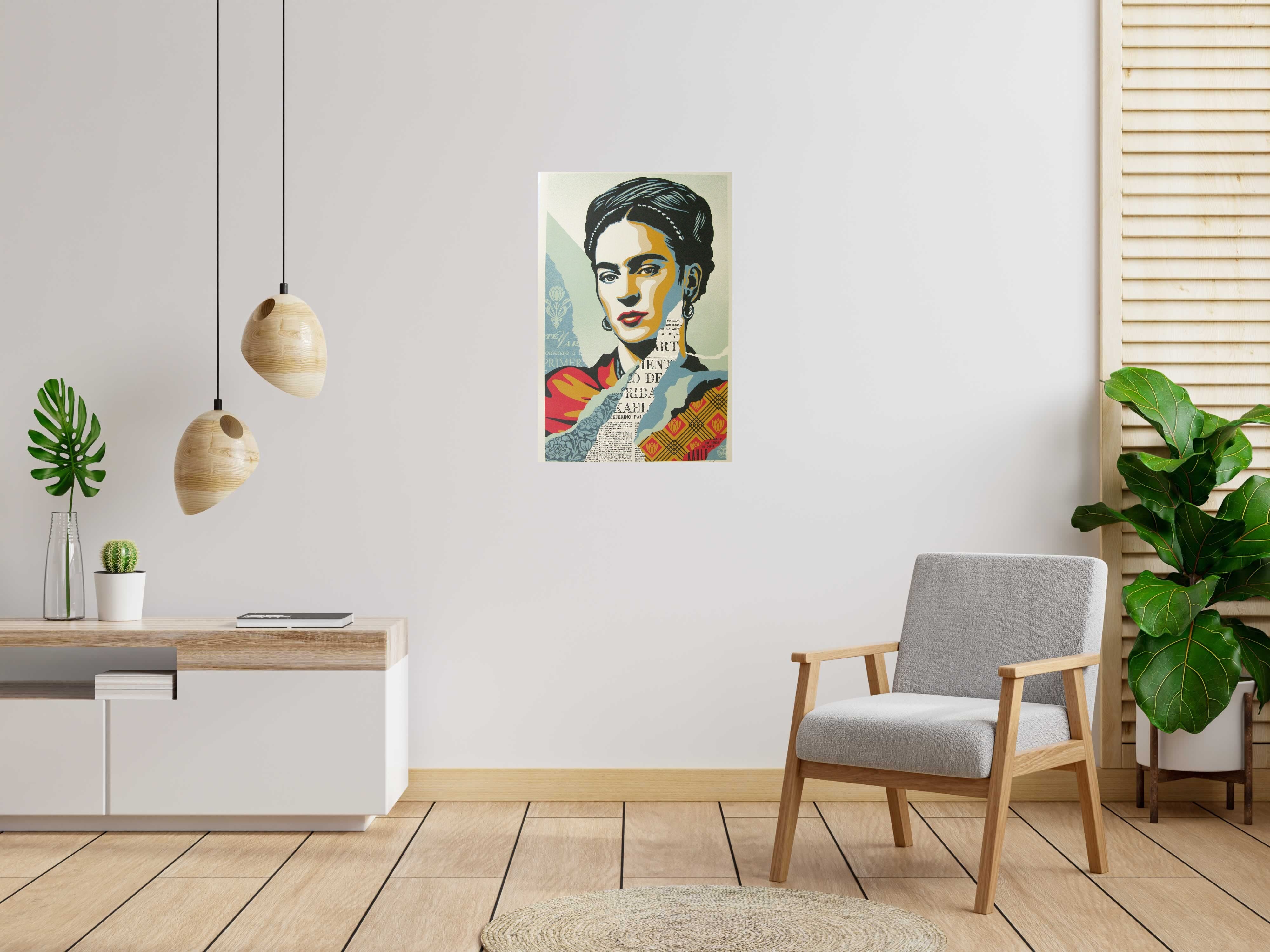 Editions d'art de OBEY : SHEPARD FAIREY a pour titre Frida style street pop art dim : OBEY : SHEPARD FAIREY prix:100
