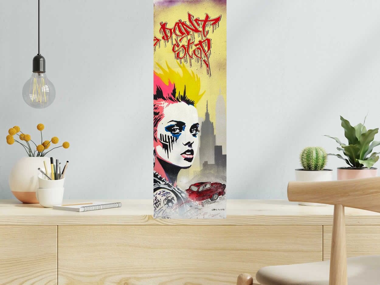 Tableau de Craig & Emer a pour titre Don't stop style graffiti, street art dim : Craig & Emerprix:250
