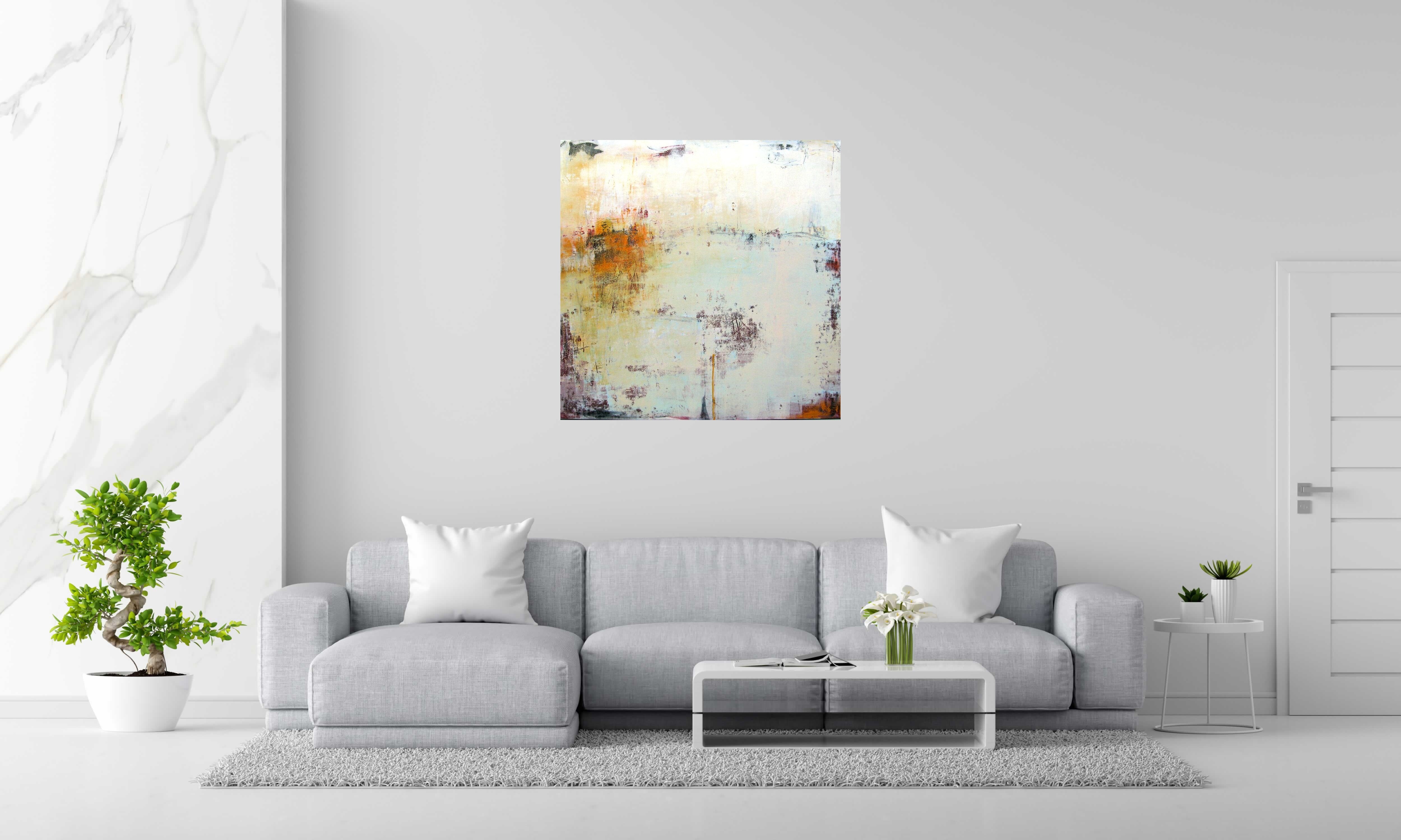 Tableau de TANIA CARRARA a pour titre Nuances Gourmandes style abstrait dim : TANIA CARRARAprix:1100