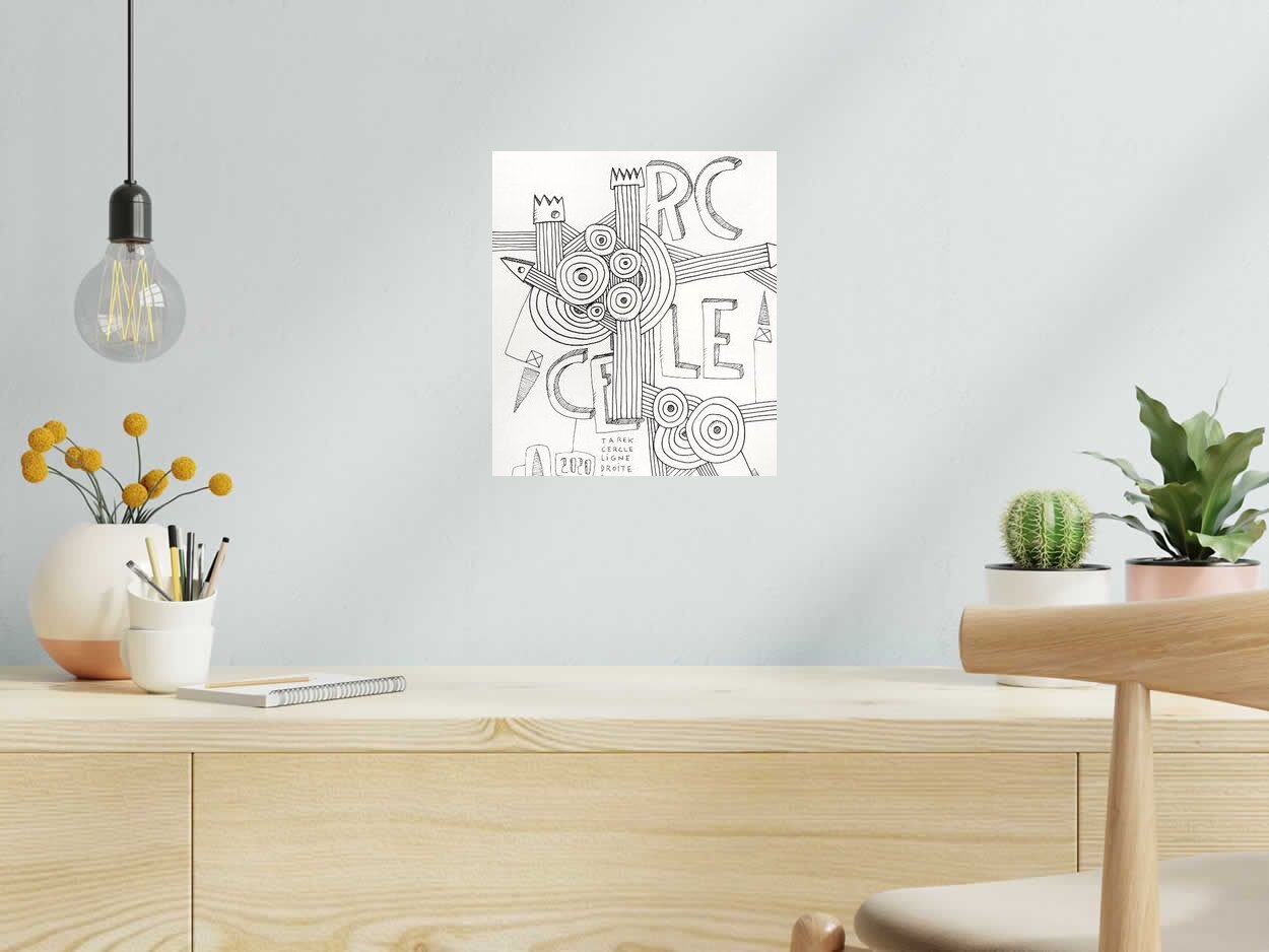 Dessin de TAREK a pour titre Cercle style street pop art dim : TAREKprix:130