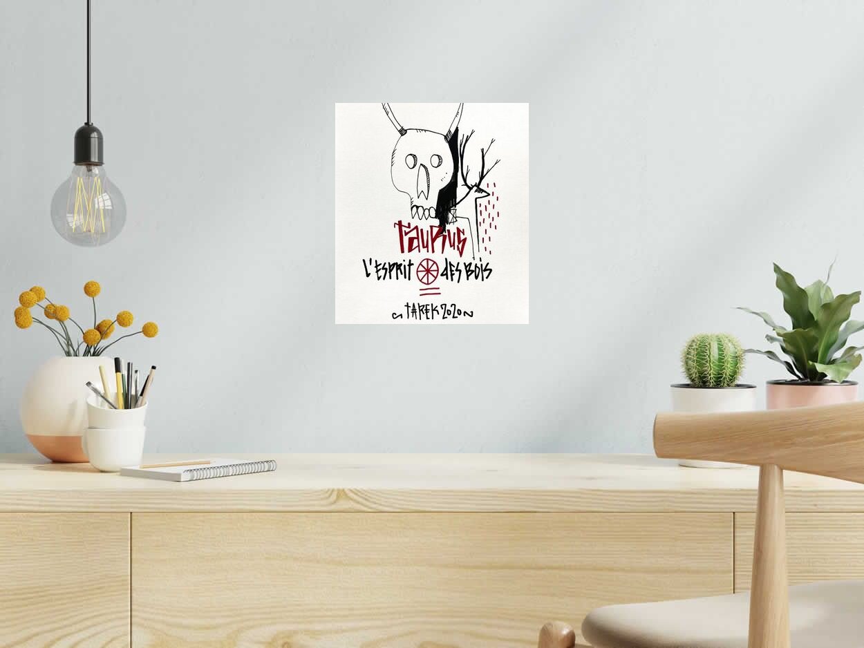 Dessin de TAREK a pour titre Taurus style street pop art dim : TAREKprix:130