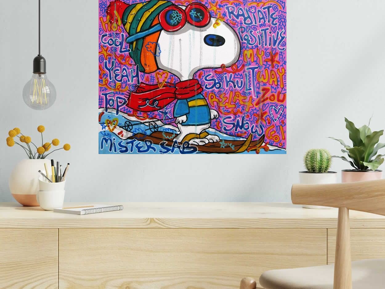 Tableau de RICO SAB a pour titre Cool Snow style street pop art, street art dim : RICO SABprix:290