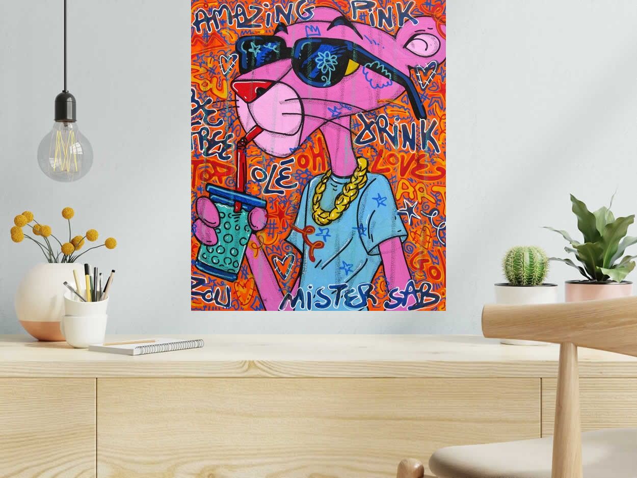 Tableau de RICO SAB a pour titre Olé style street pop art, street art dim : RICO SABprix:290
