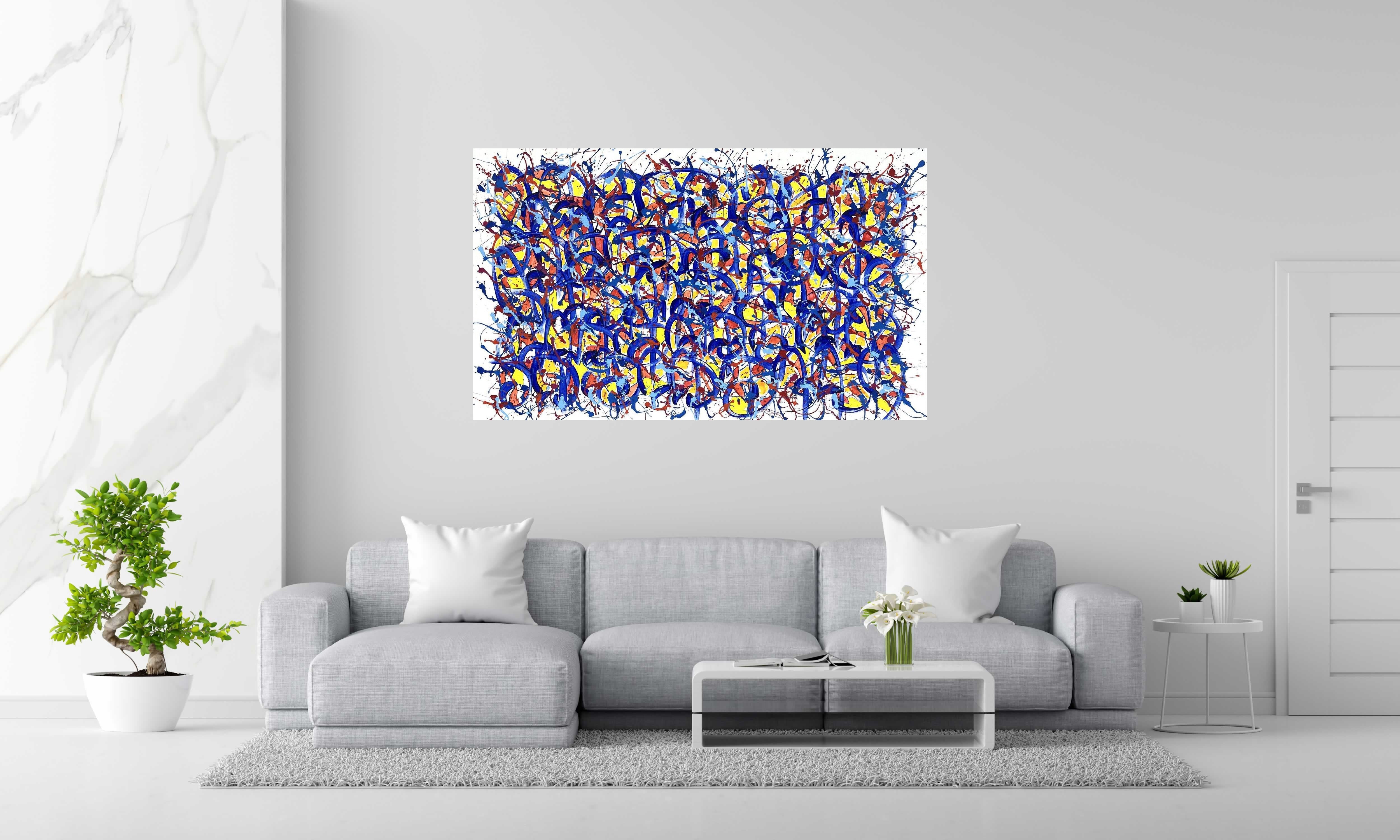 Tableau de STEPHANE RIME a pour titre NONAME E77 style abstrait dim : STEPHANE RIMEprix:1600