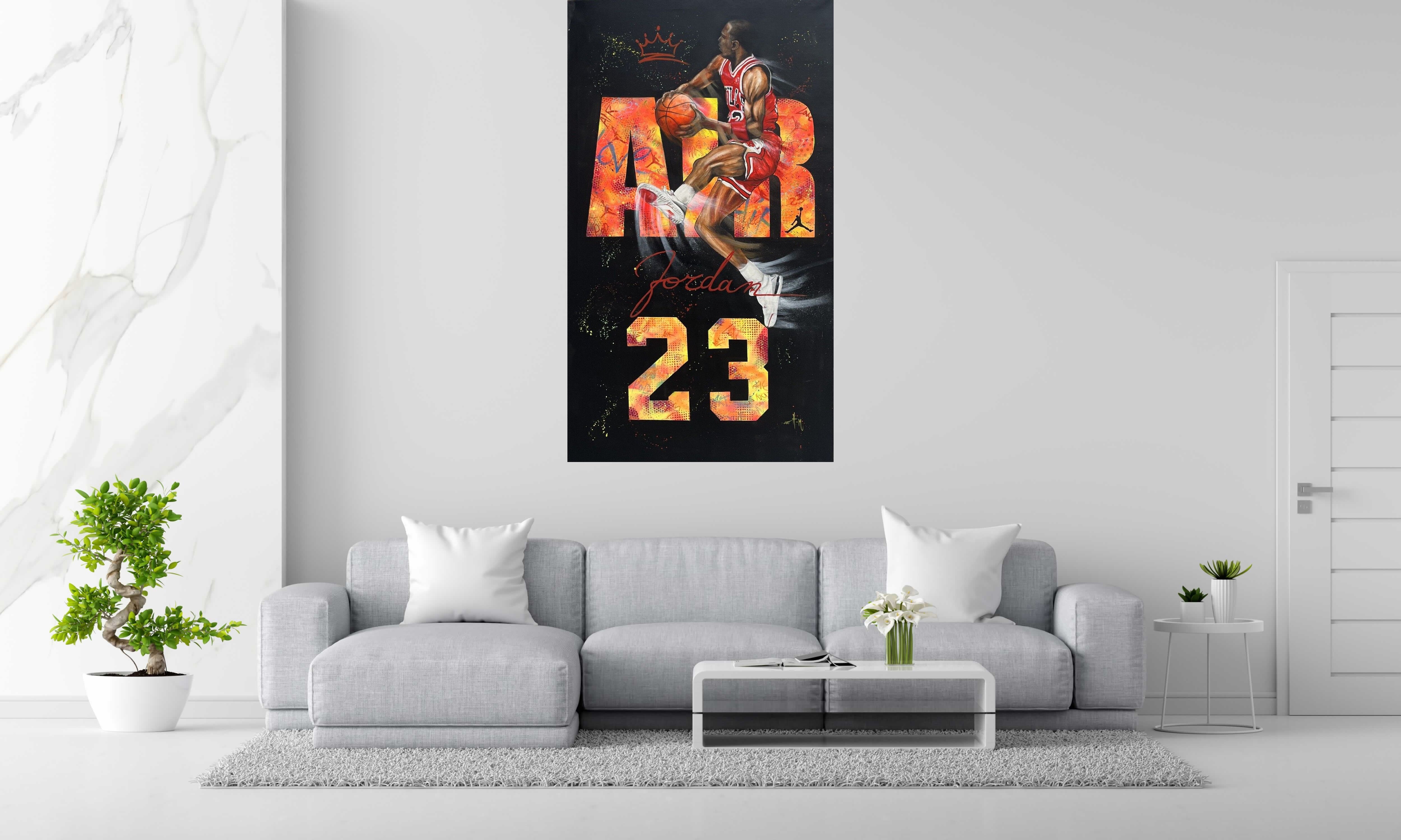 Tableau de ART HM a pour titre Air Jordan 23 style figuratif, graphique dim : ART HMprix:1200