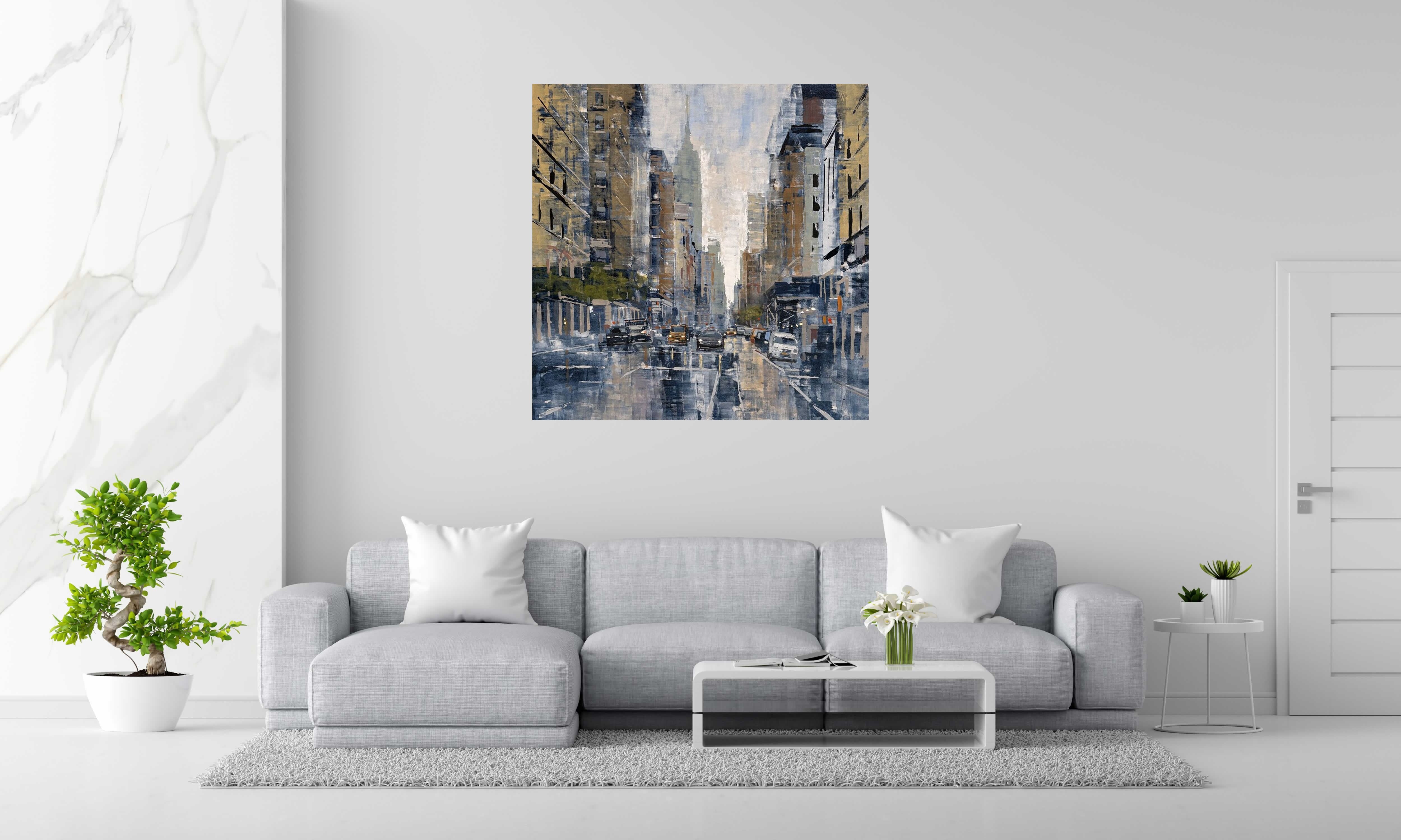 Tableau de ADRIEN FAVEAU a pour titre 5th avenue style figuratif, graphique dim : ADRIEN FAVEAUprix:3200