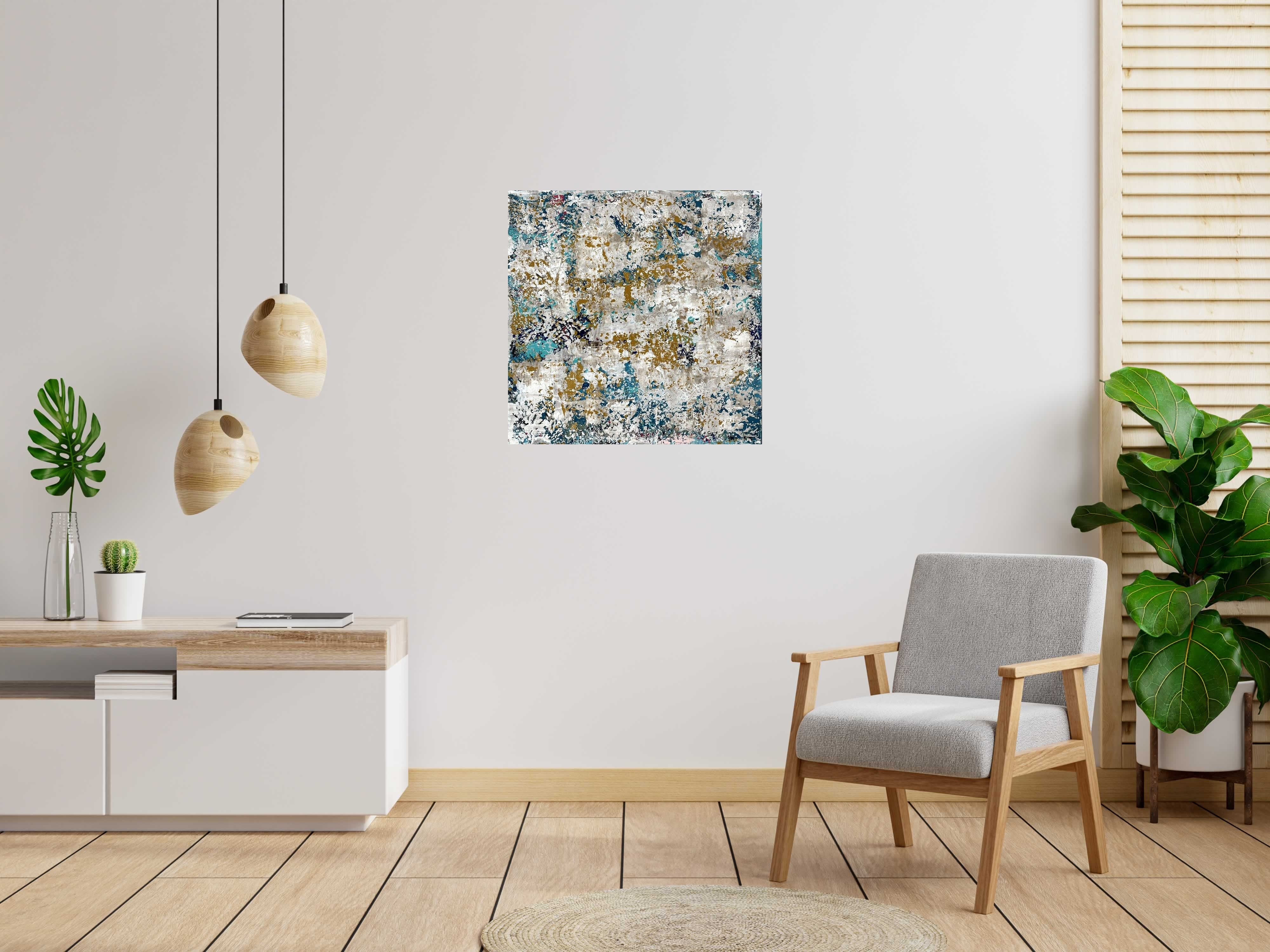 Tableau de CELINE WEBER a pour titre Stone style abstrait dim : CELINE WEBERprix:950