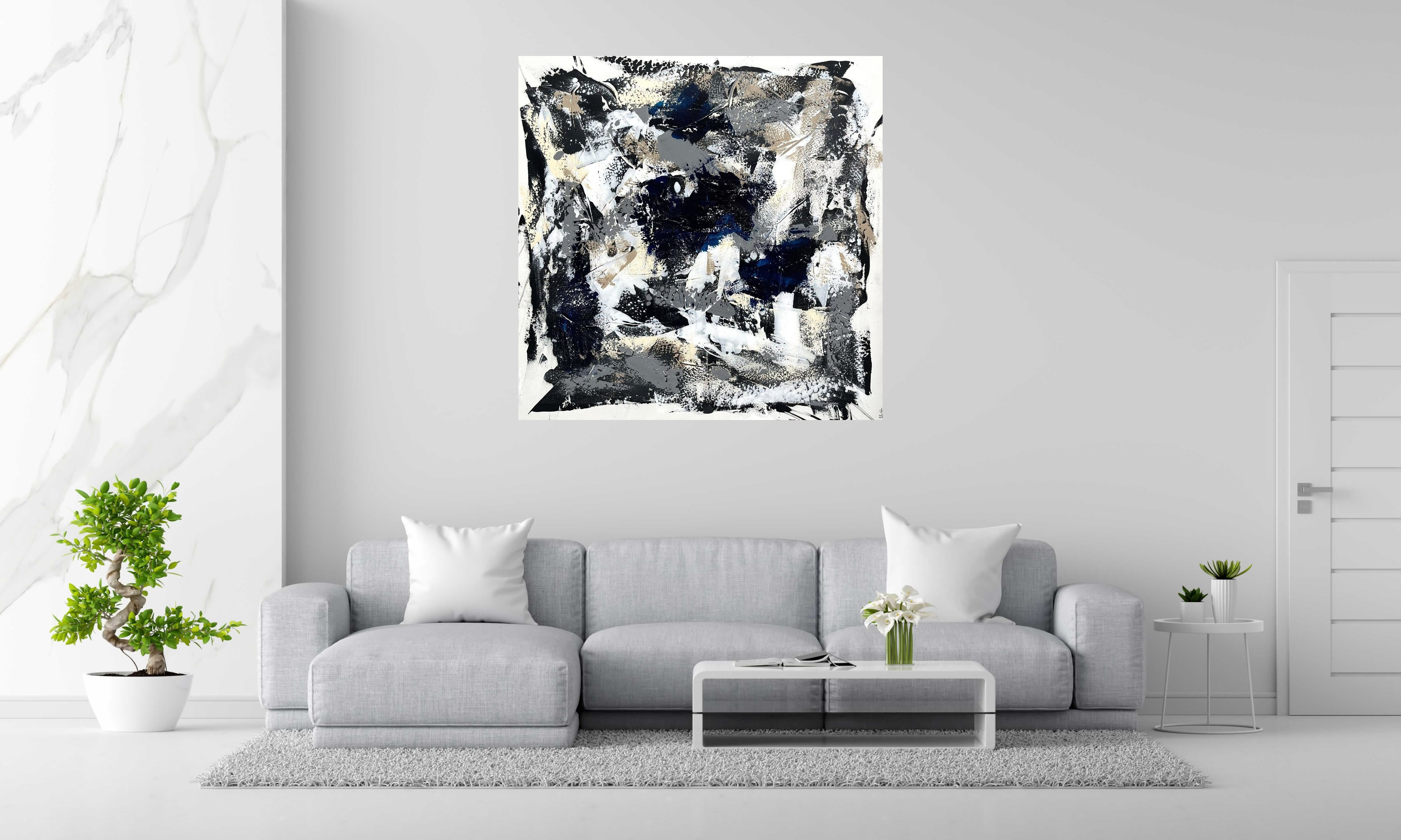 Tableau de CELINE WEBER a pour titre Fragments célestes style abstrait dim : CELINE WEBERprix:1500