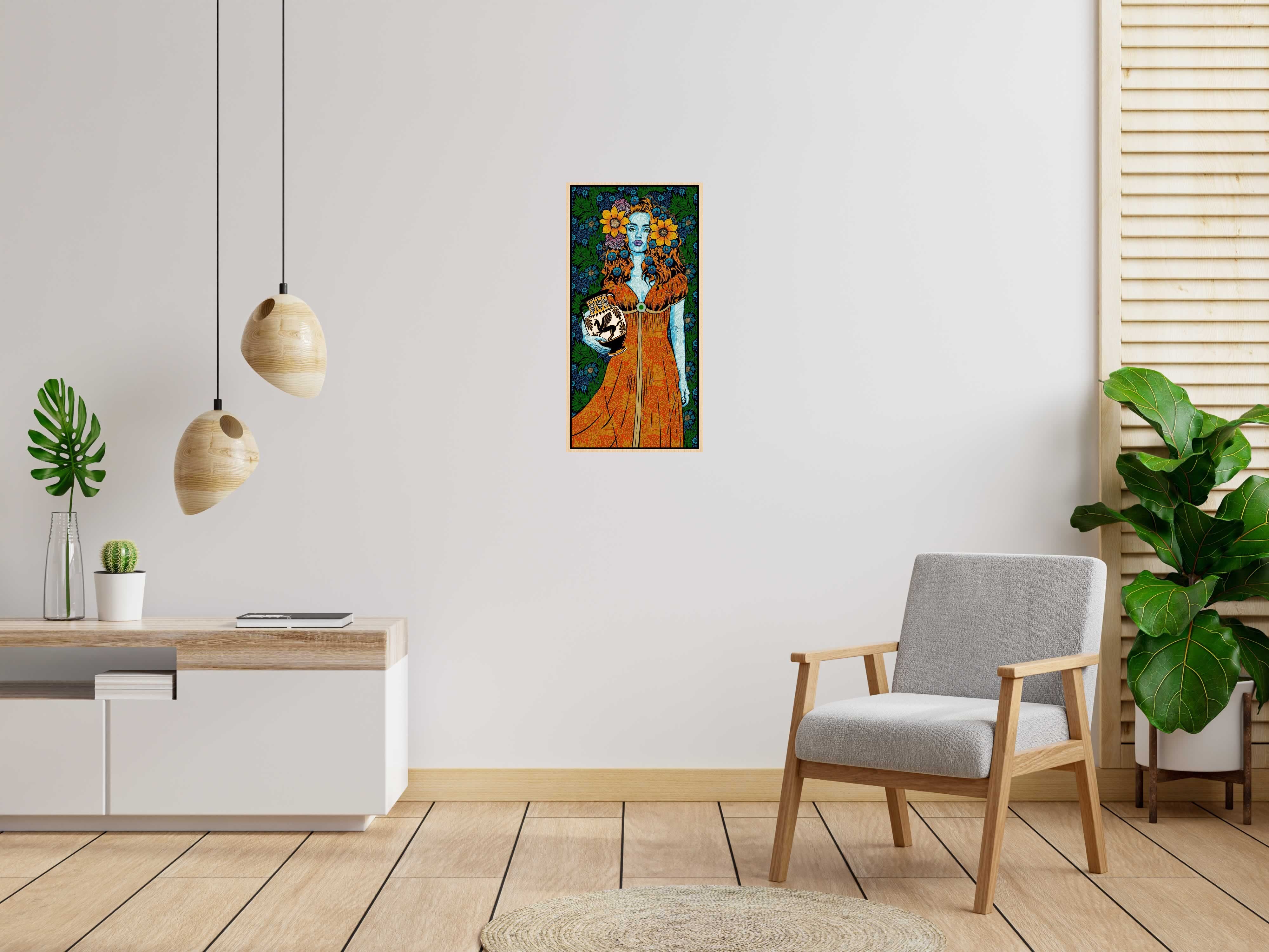 Editions d'art de CHUCK SPERRY a pour titre DANAIDE WOOD PANEL style expo chuck dim : CHUCK SPERRYprix:3000