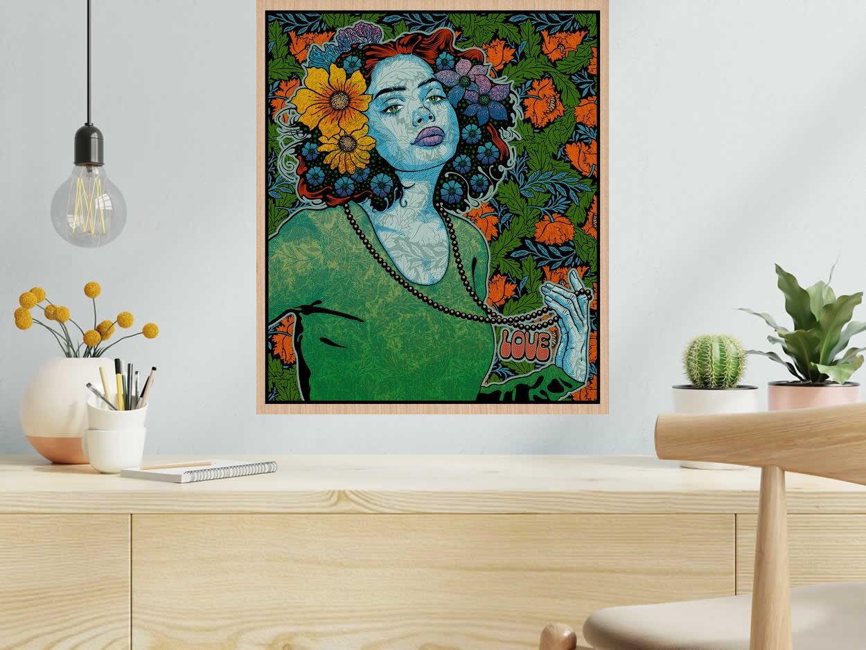 Editions d'art de CHUCK SPERRY a pour titre LOVE WOOD PANEL style expo chuck dim : CHUCK SPERRYprix:2150