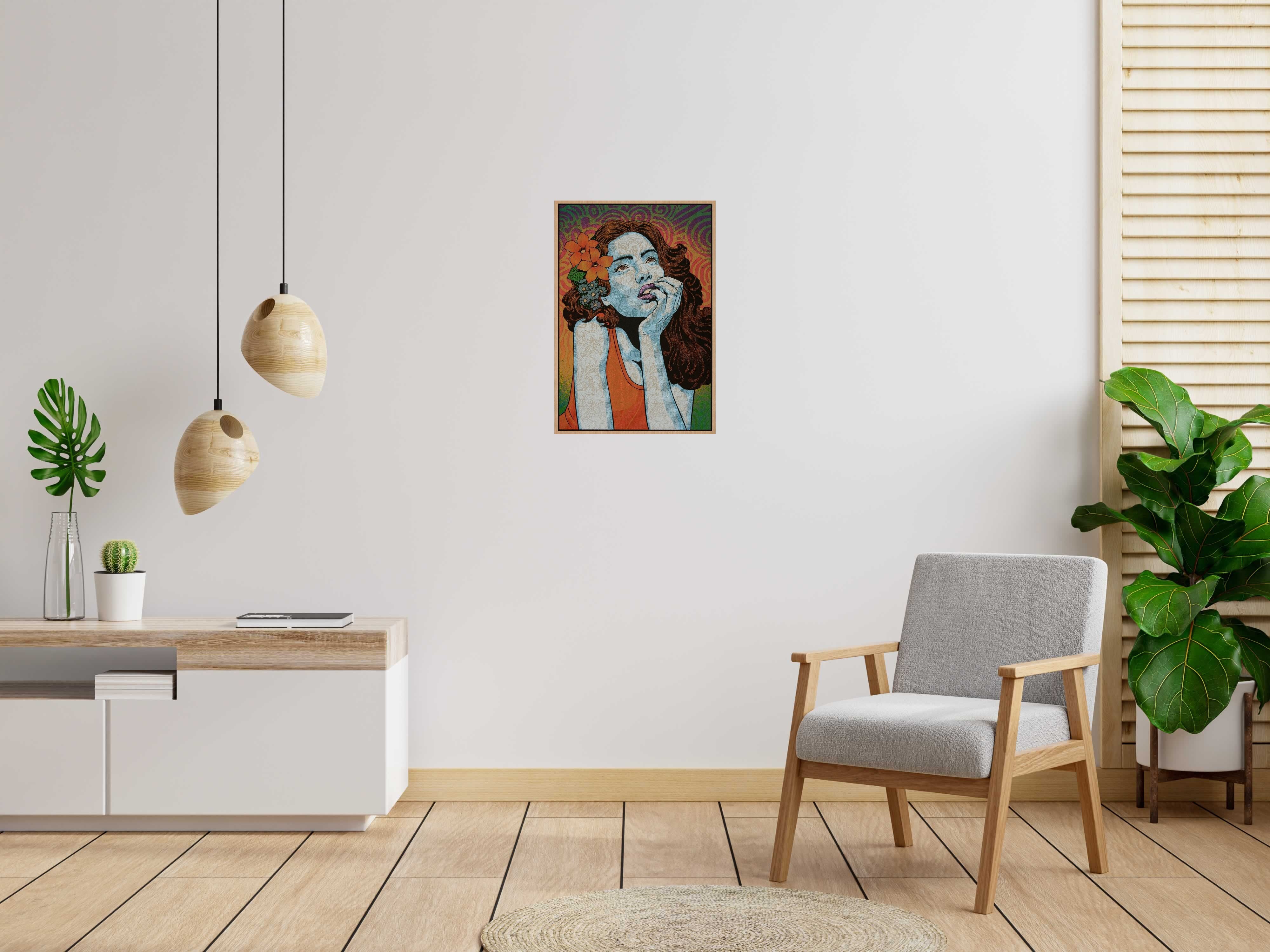 Editions d'art de CHUCK SPERRY a pour titre DREAMER WOOD PANEL AP style expo chuck dim : CHUCK SPERRYprix:4250