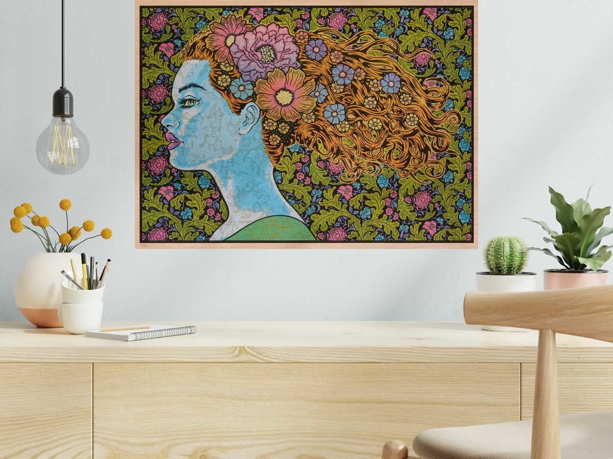 Tableau de CHUCK SPERRY a pour titre ELYSIA WOOD PANEL style expo chuck dim : CHUCK SPERRYprix:2150