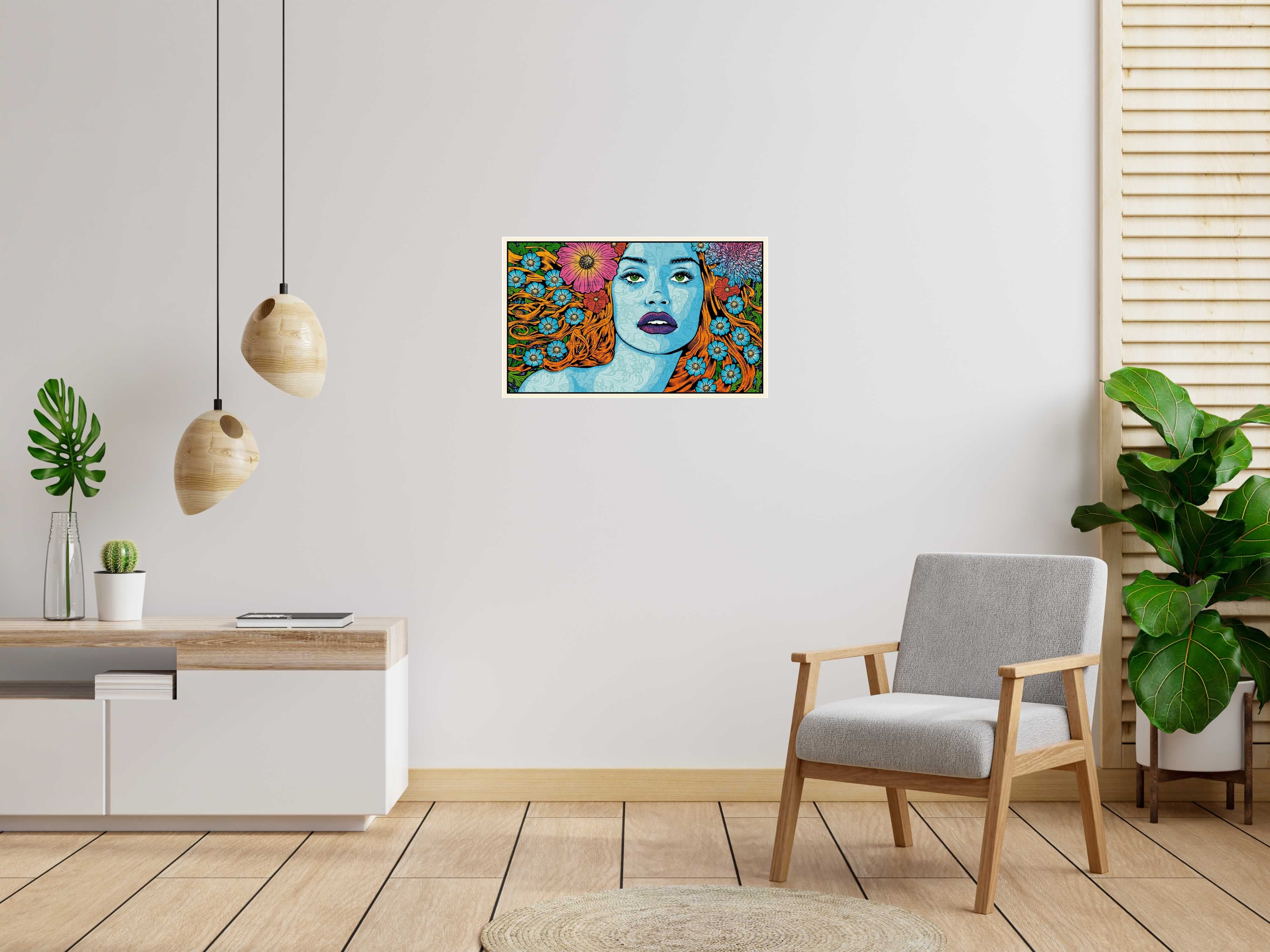 Editions d'art de CHUCK SPERRY a pour titre Chloris WOOD PANEL style expo chuck dim : CHUCK SPERRYprix:3400