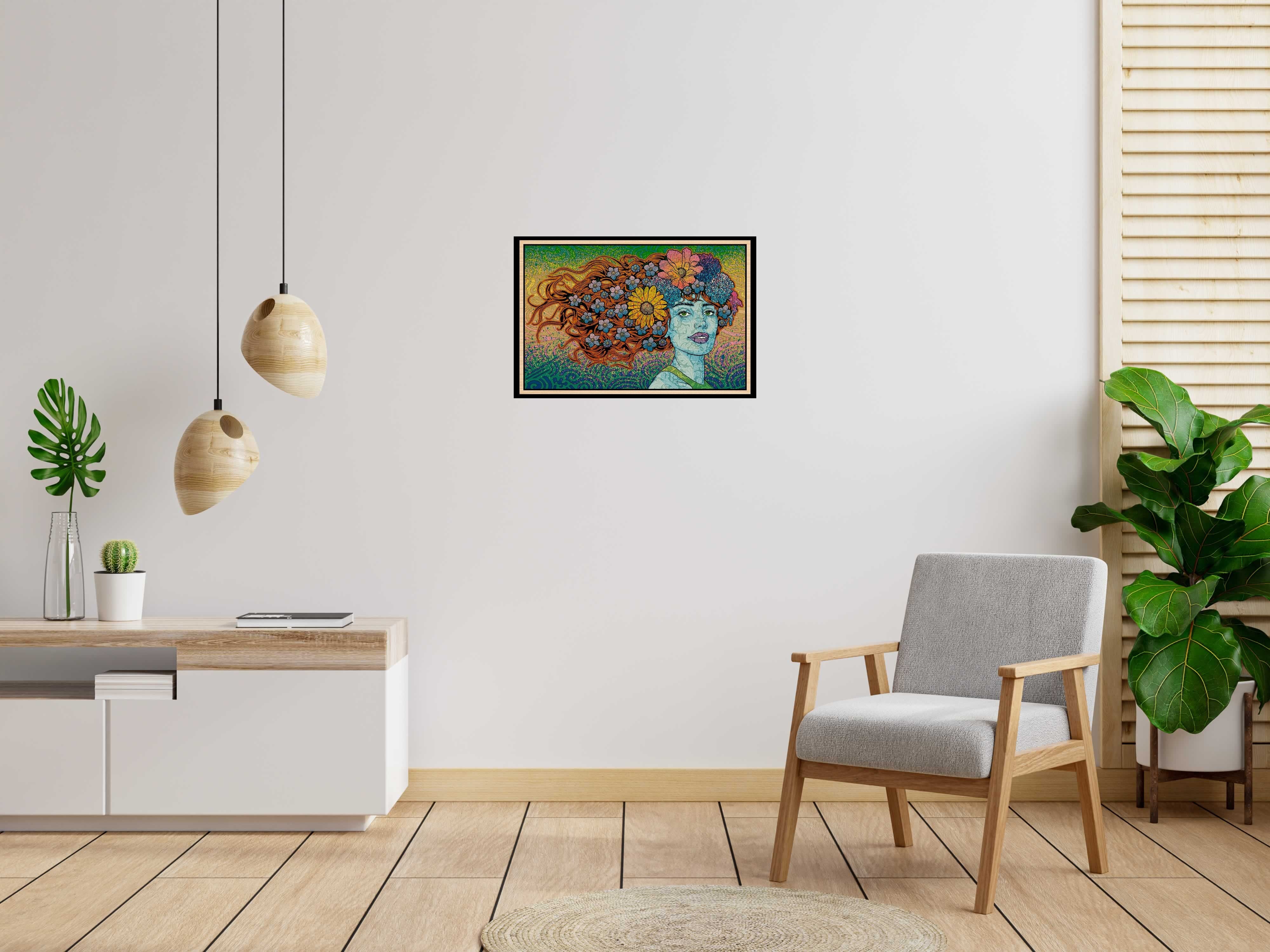Tableau de CHUCK SPERRY a pour titre PNEUMA WOOD PANEL AP style expo chuck dim : CHUCK SPERRYprix:2300