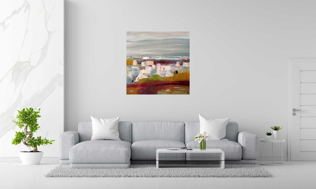 Tableau de MICHELLE BOISSONOT a pour titre SANS TITRE style abstrait dim : MICHELLE BOISSONOTprix:300