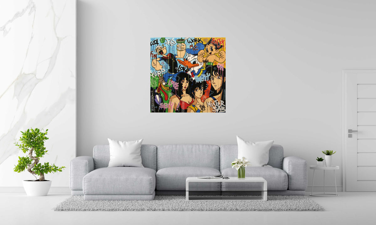 Tableau de RICO SAB a pour titre WORK ME LORD style no dim : RICO SABprix:950