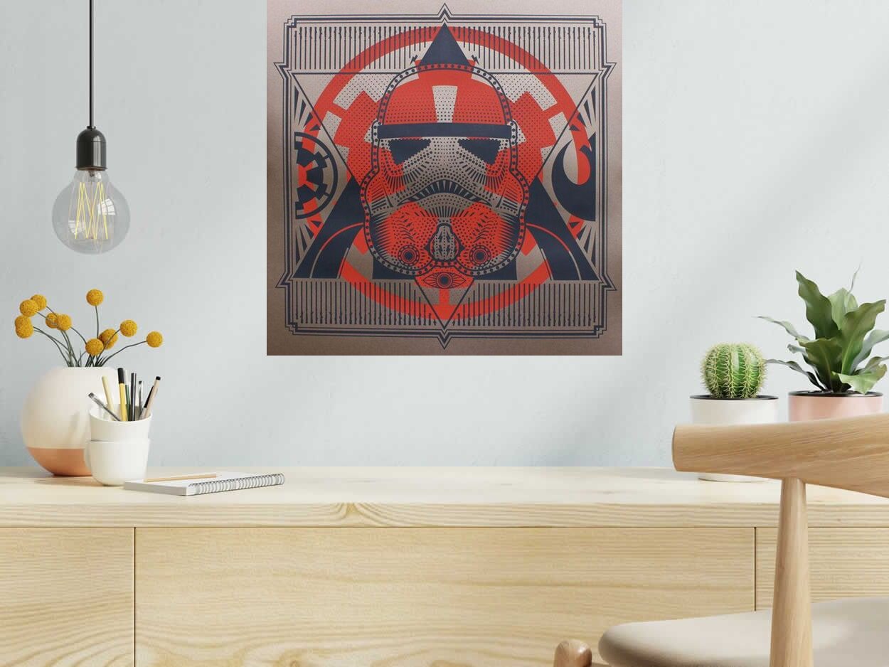 Editions d'art de JIBE a pour titre STORM TROOPER style graphique dim : JIBEprix: