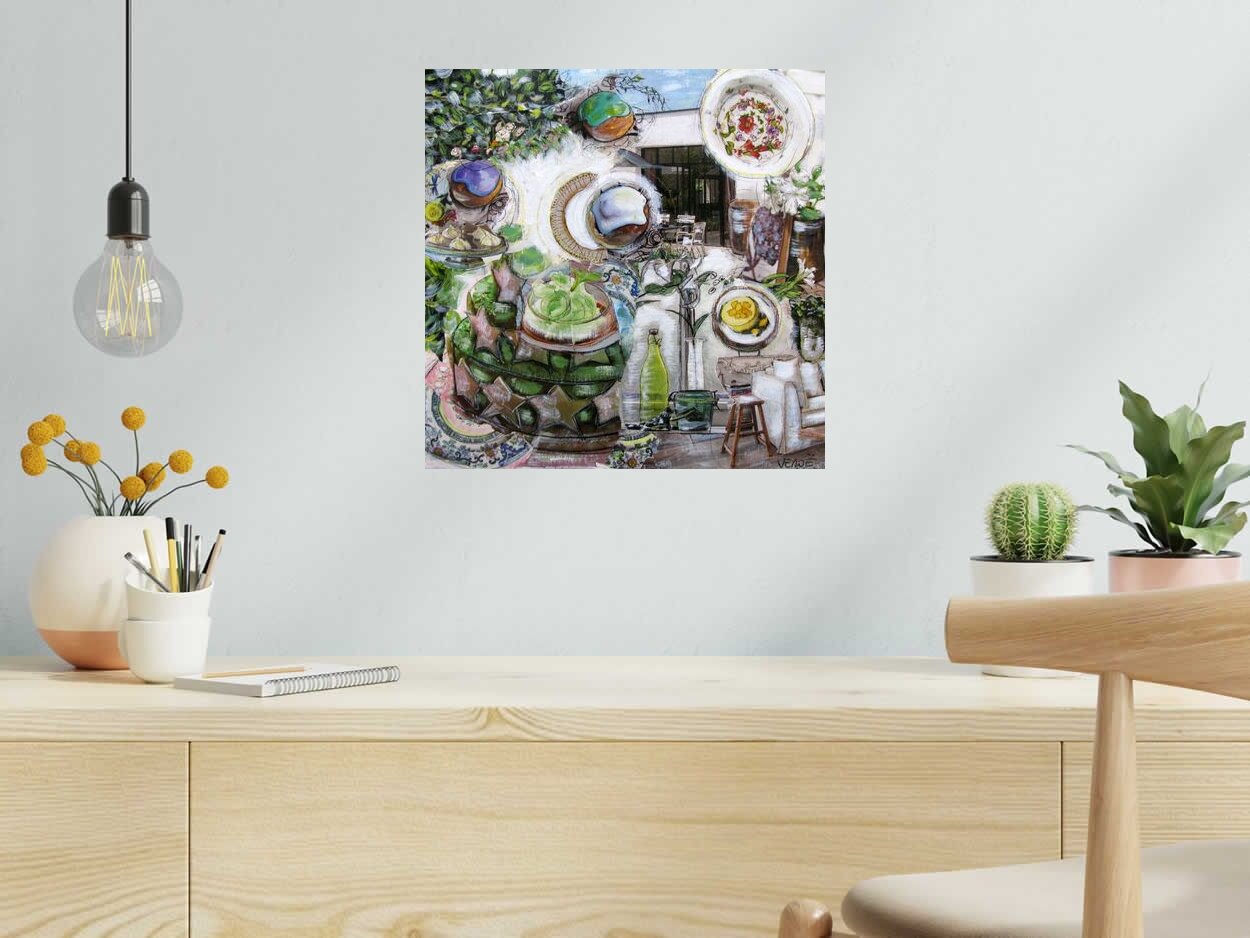 Tableau de VEROE a pour titre FRAICHEUR style figuratif dim : VEROEprix: