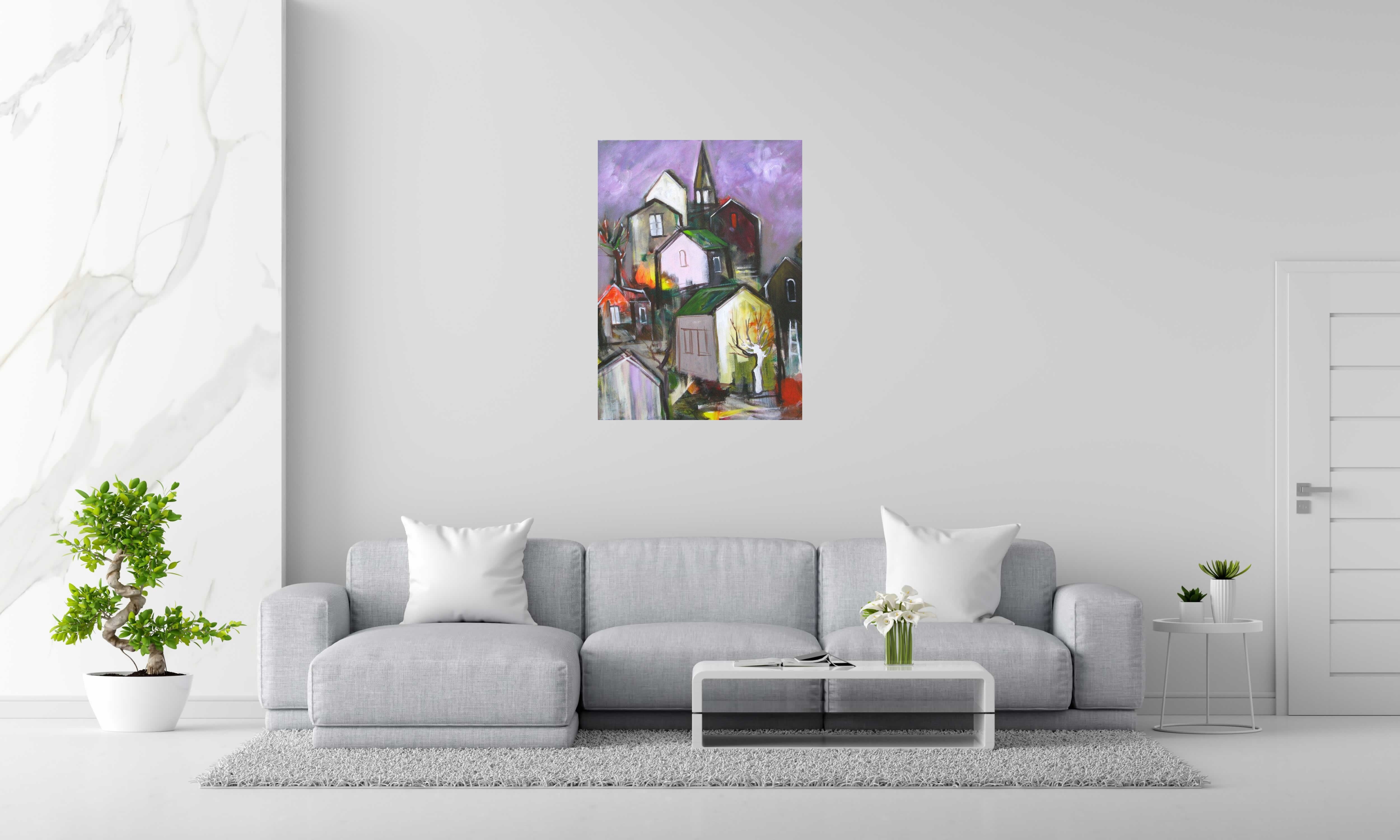 Tableau de IVAN TZONEV a pour titre NOVO SELO 1 style figuratif dim : IVAN TZONEVprix: