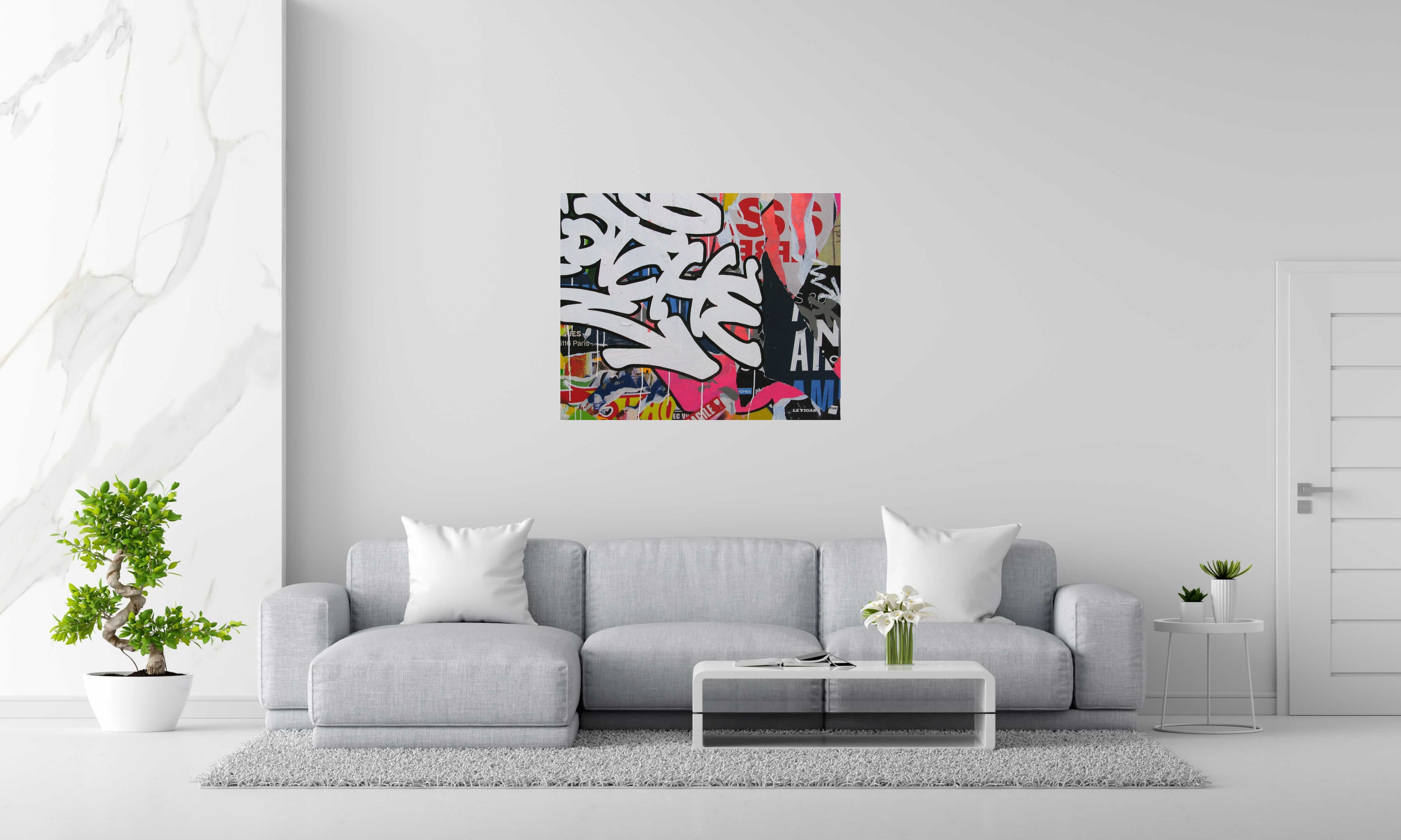 Tableau de KENY a pour titre COLORAMAX 10 style graffiti, street art dim : KENYprix:700
